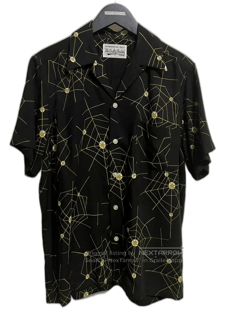 Vintage Wacko Maria Limited Spider Web Shirt Size US S / EU 44-46 / 1 - 1 Thumbnail