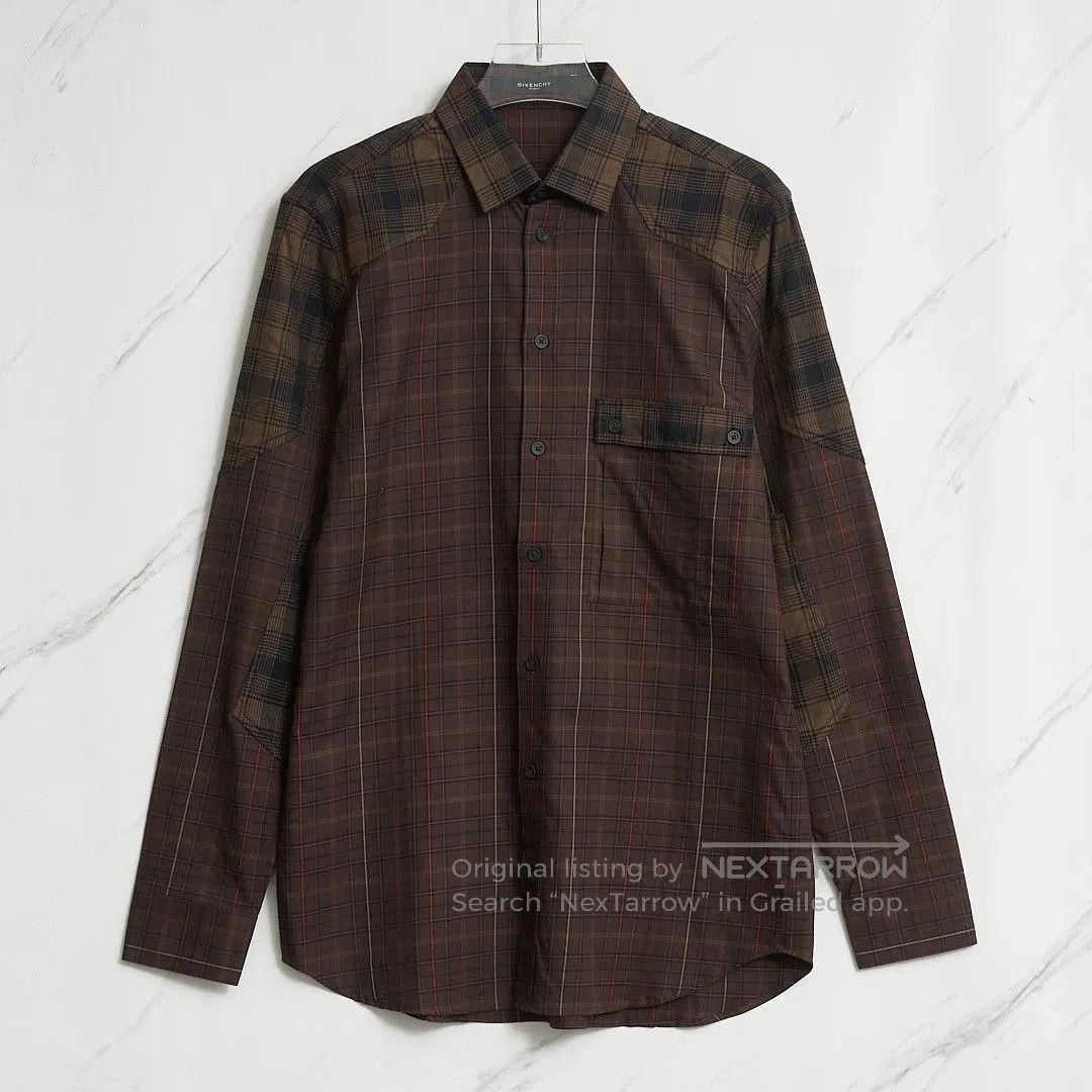 Givenchy Givenchy Men's Plaid Long-Sleeve Shirt. Size US M / EU 48-50 / 2 - 1 Thumbnail