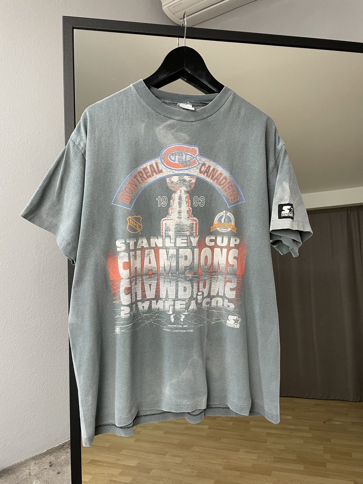 Starter Archive Starter Montreal Canadiens Faded Effect Jersey tee Size US L / EU 52-54 / 3 - 3 Thumbnail