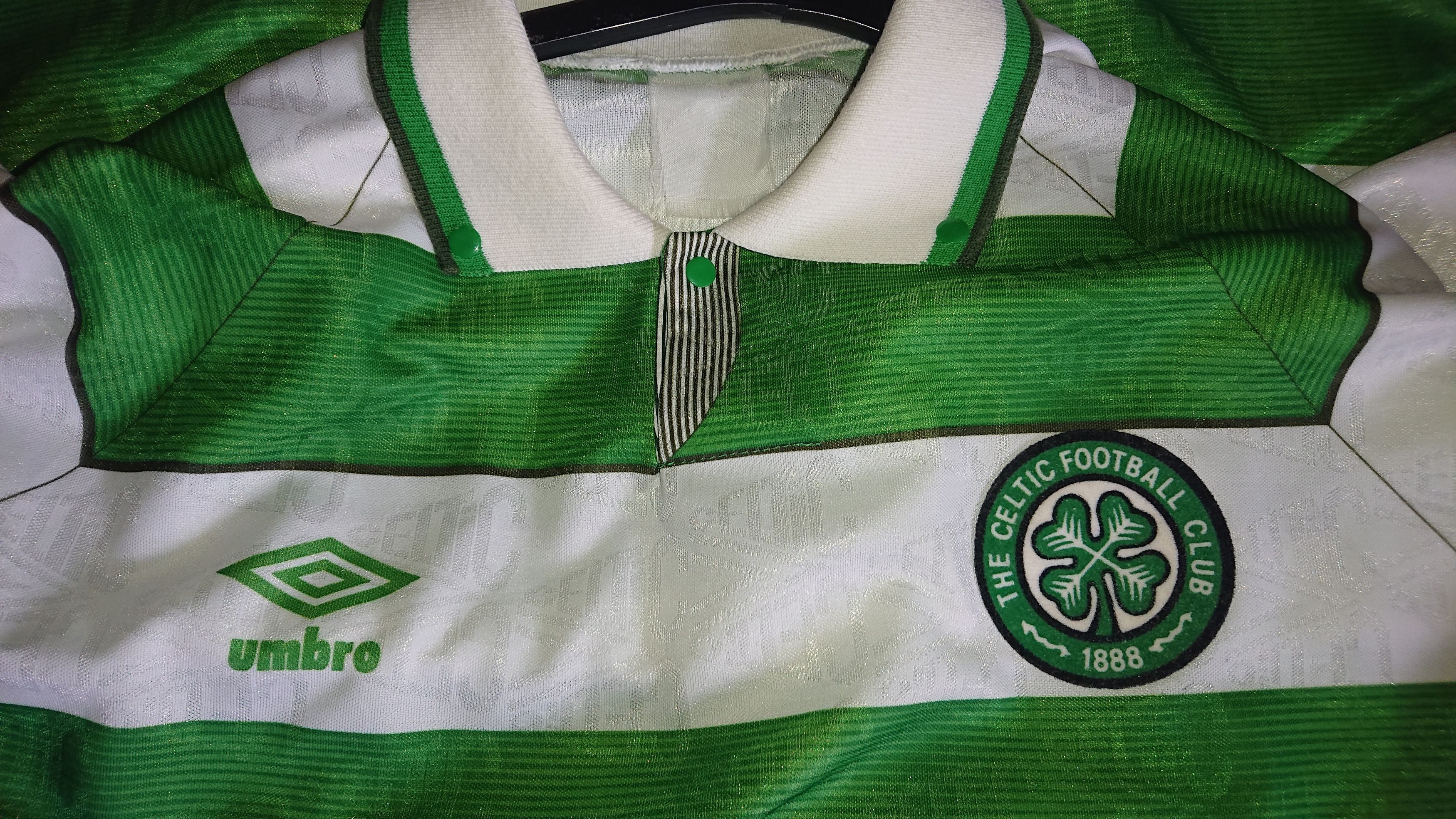 Vintage CELTIC 1992 UMBRO HOME SHIRT XLARGE Size US XL / EU 56 / 4 - 3 Thumbnail