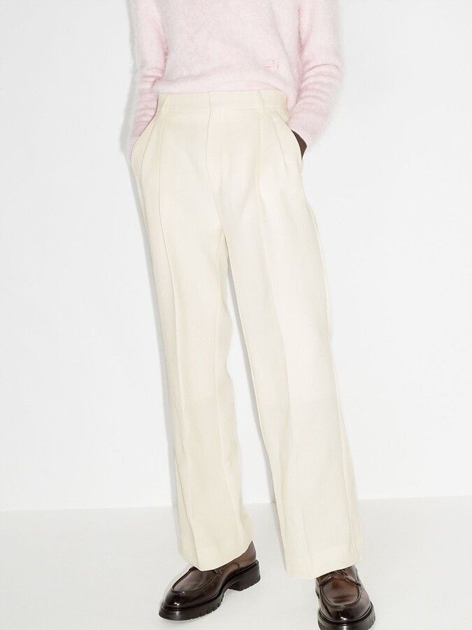 Casablanca Casablanco1mle0125 Pleated Trouser in Whitea Size US 36 / EU 52 - 3 Thumbnail