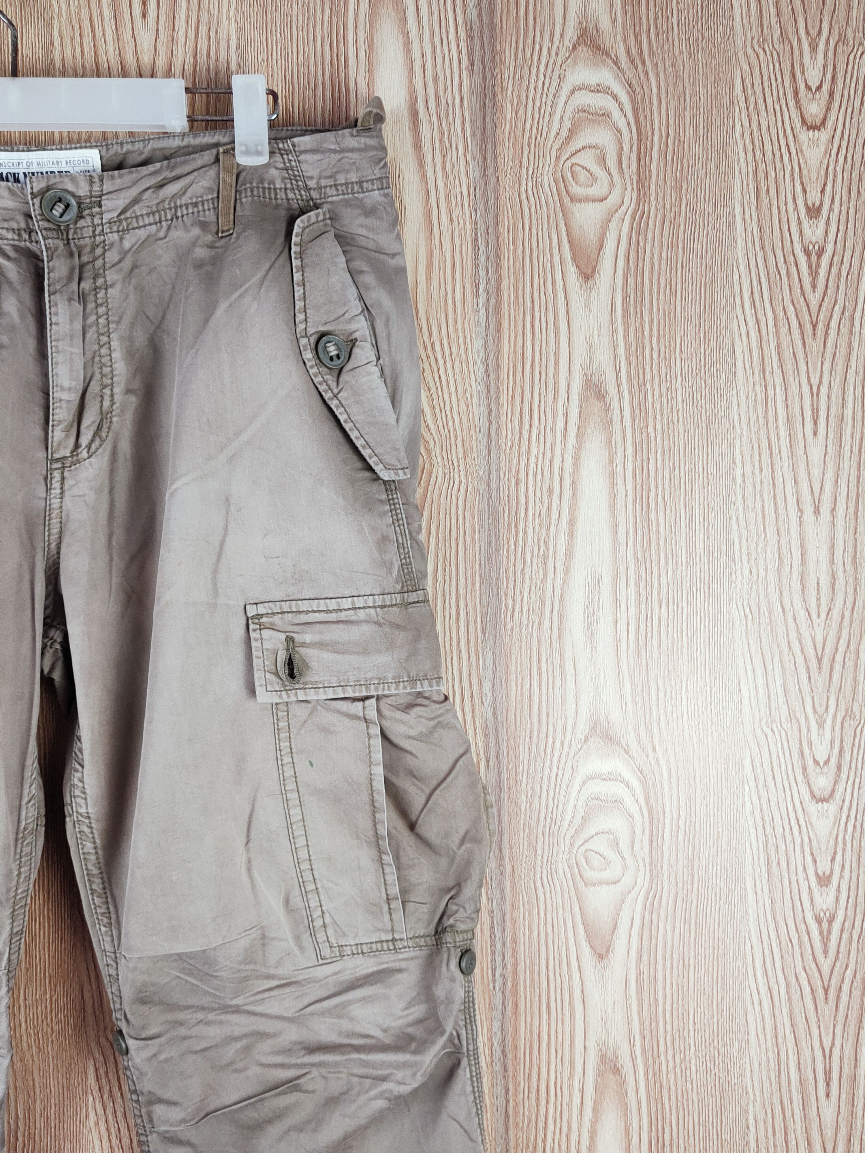 Japanese Brand Back Number Olive Faded Multipocket Cargo Pants #W853 Size US 32 / EU 48 - 5 Thumbnail
