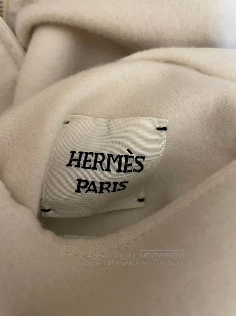 Other Hermes Cashmere Pig Nose Beige Double-Sided Down Jacket Size XXS / US 00 / IT 34 - 8 Thumbnail