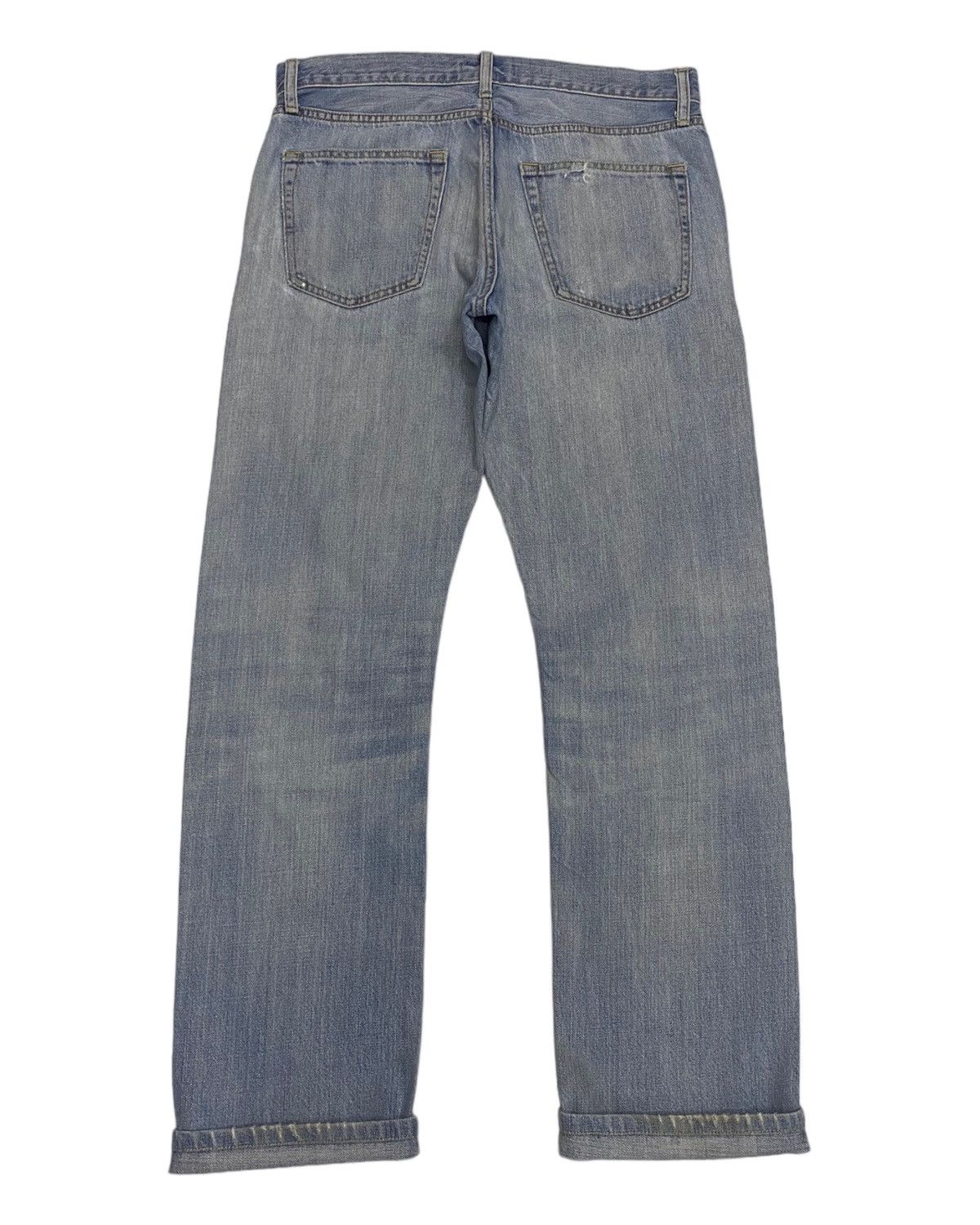 Japanese Brand × Jun Takahashi UNIQLO JAPAN SELVEDGE DISTRESSED BAGGY DENIM JEANS Size US 33 - 2 Thumbnail