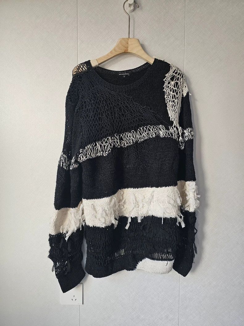Ann Demeulemeester Ann Demeulemeester Silk Blend Sweater Coat Size US S / EU 44-46 / 1 - 1 Thumbnail