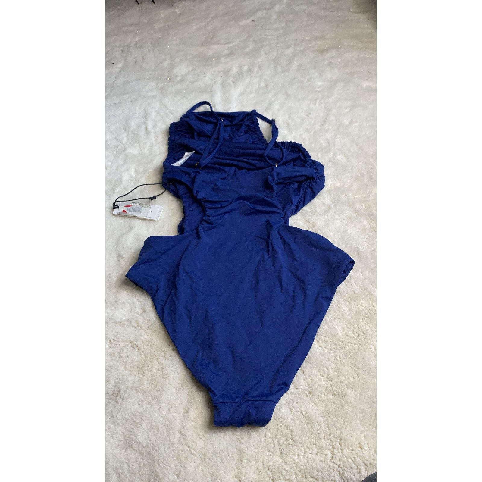 Other WeWoreWhat one-piece swimsuit with a ruched high neck Size ONE SIZE - 3 Thumbnail