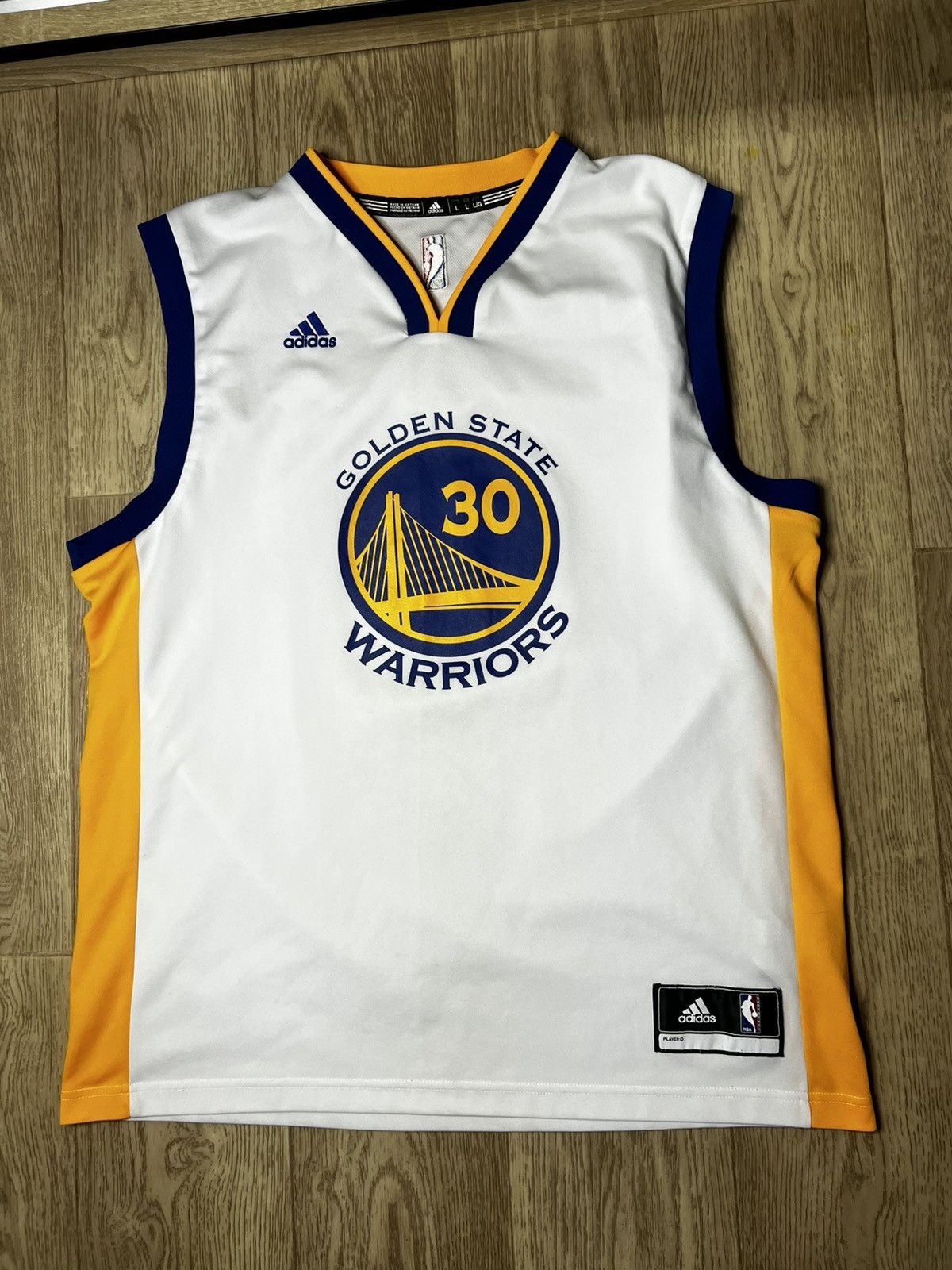 NBA Y2K Adidas Golden State Warriors 30 Curry Jersey Size US L / EU 52-54 / 3 - 1 Thumbnail