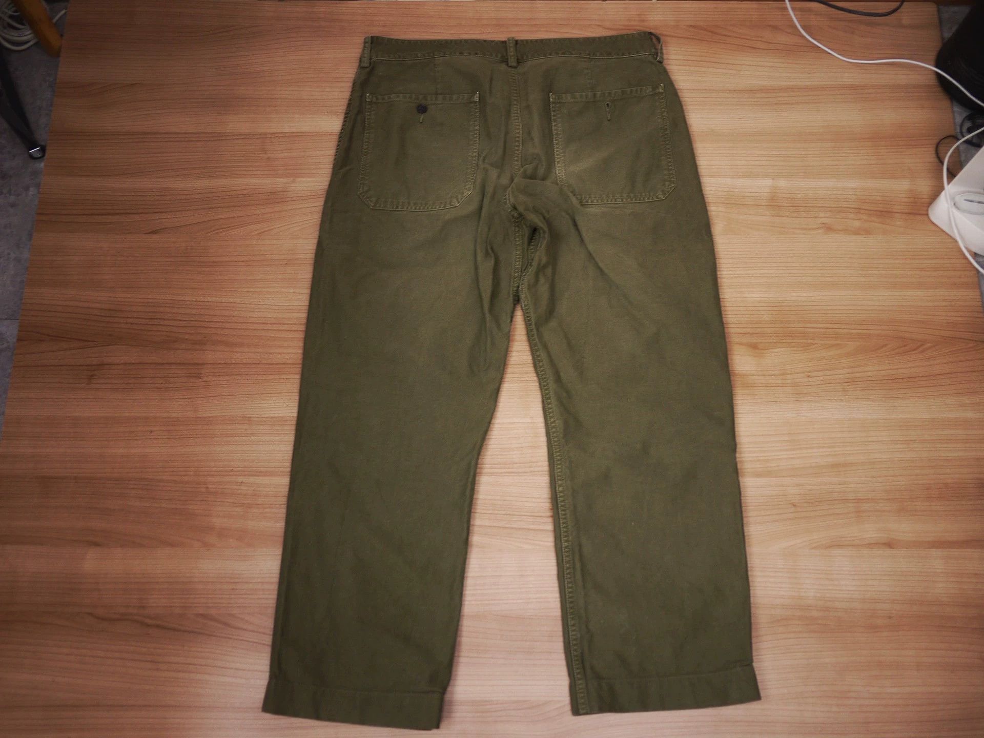 Visvim VISVIM PASTORAL PANTS DMGD CHINO OLIVE 3 (shortened) Size US 34 / EU 50 - 5 Thumbnail