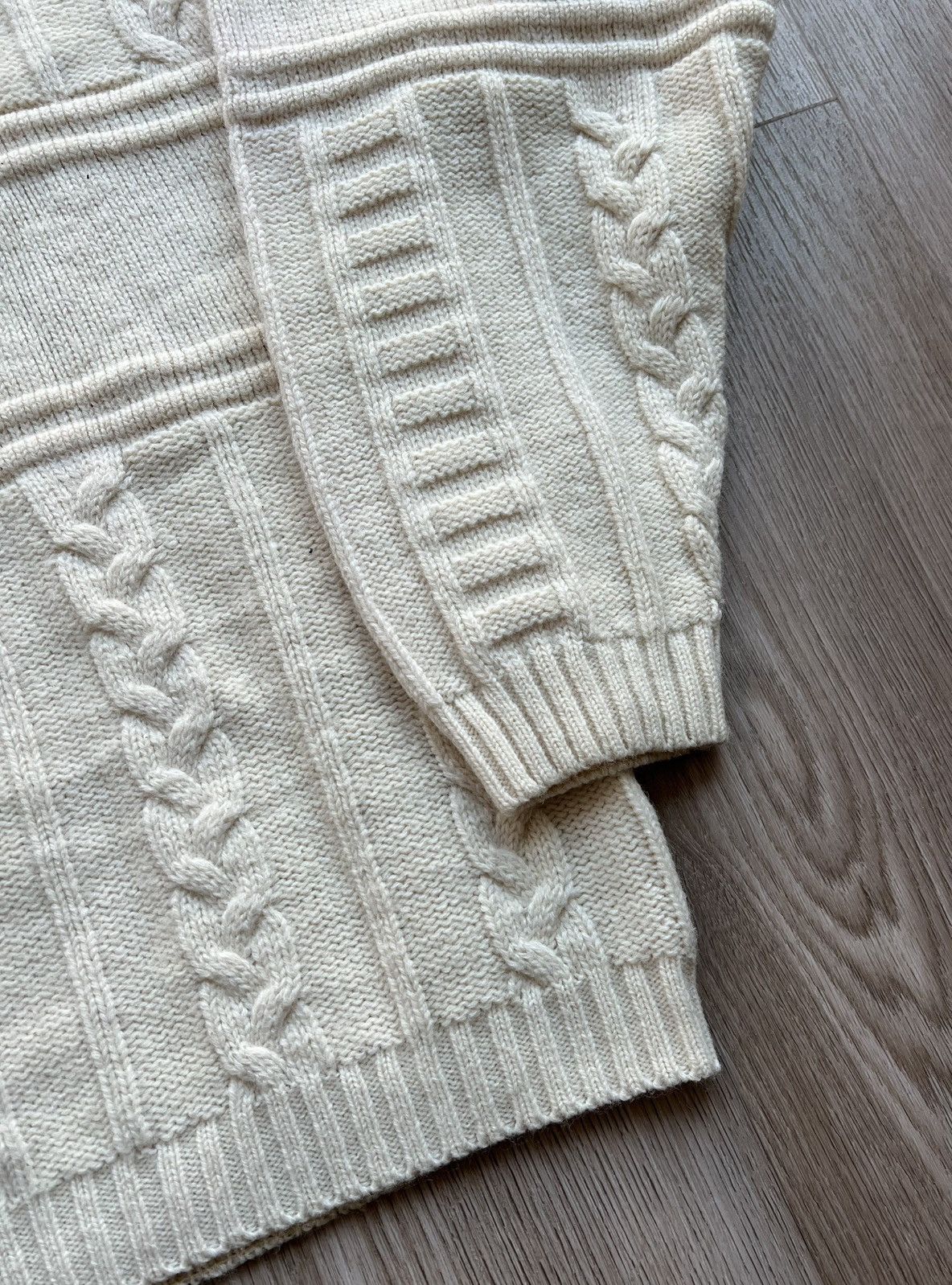 Diesel × Vintage Vintage Diesel Cable Knit Sweater Big Center Logo Size US M / EU 48-50 / 2 - 11 Thumbnail