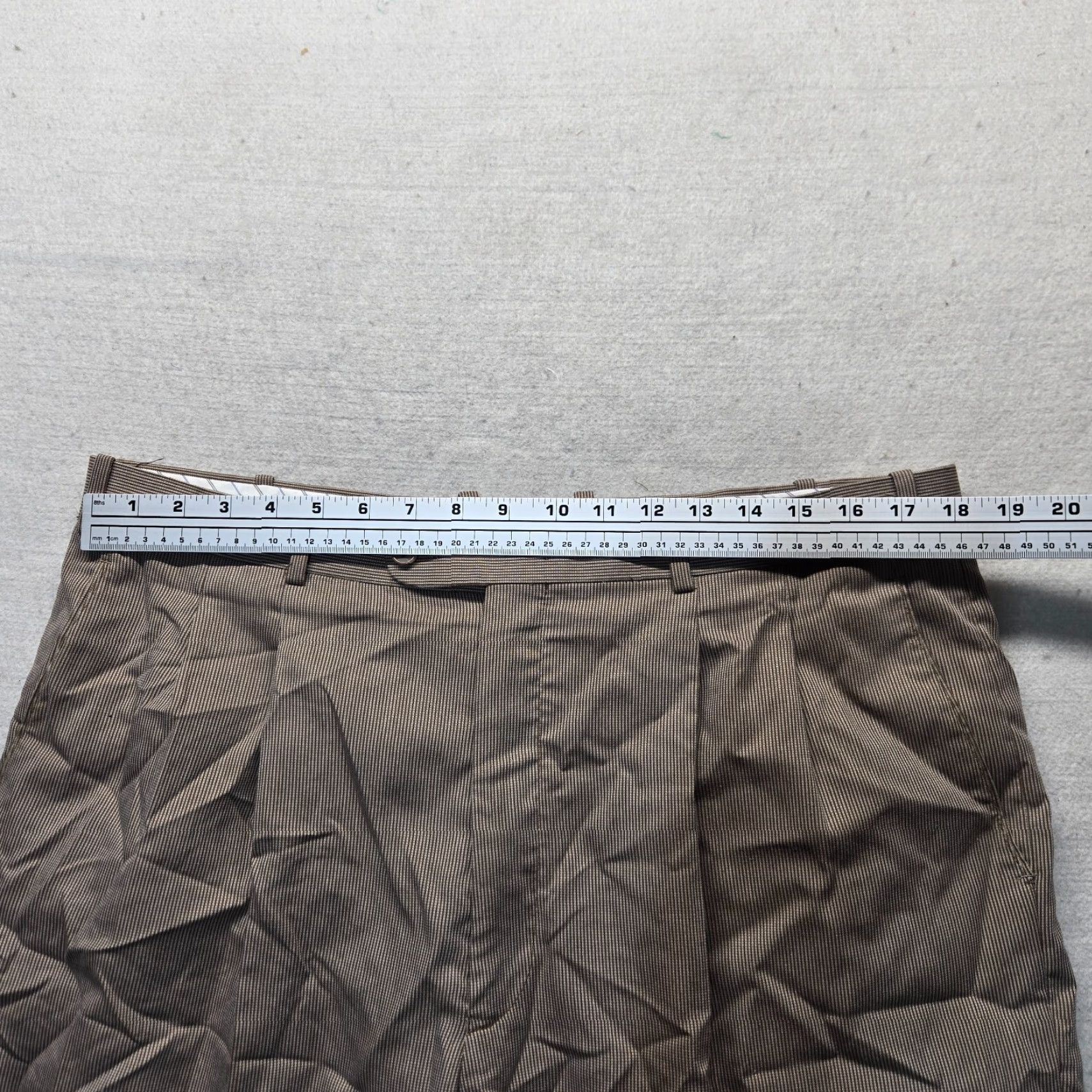 Phat Farm Phat Farm Pants Dress Pants Men 40x30 Brown Polyester Rayon Knit Pleated Regular Straight Vintage No Size US 40 / EU 56 - 4 Thumbnail