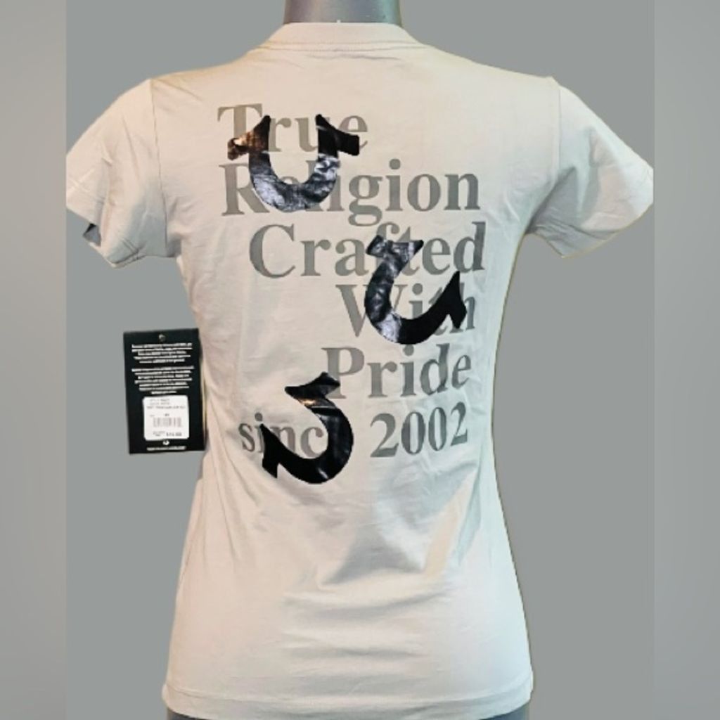 True Religion TRUE RELIGION Crafted With Pride Since LOGO Fitted Tshirt Size XS / US 0-2 / IT 36-38 - 2 Thumbnail