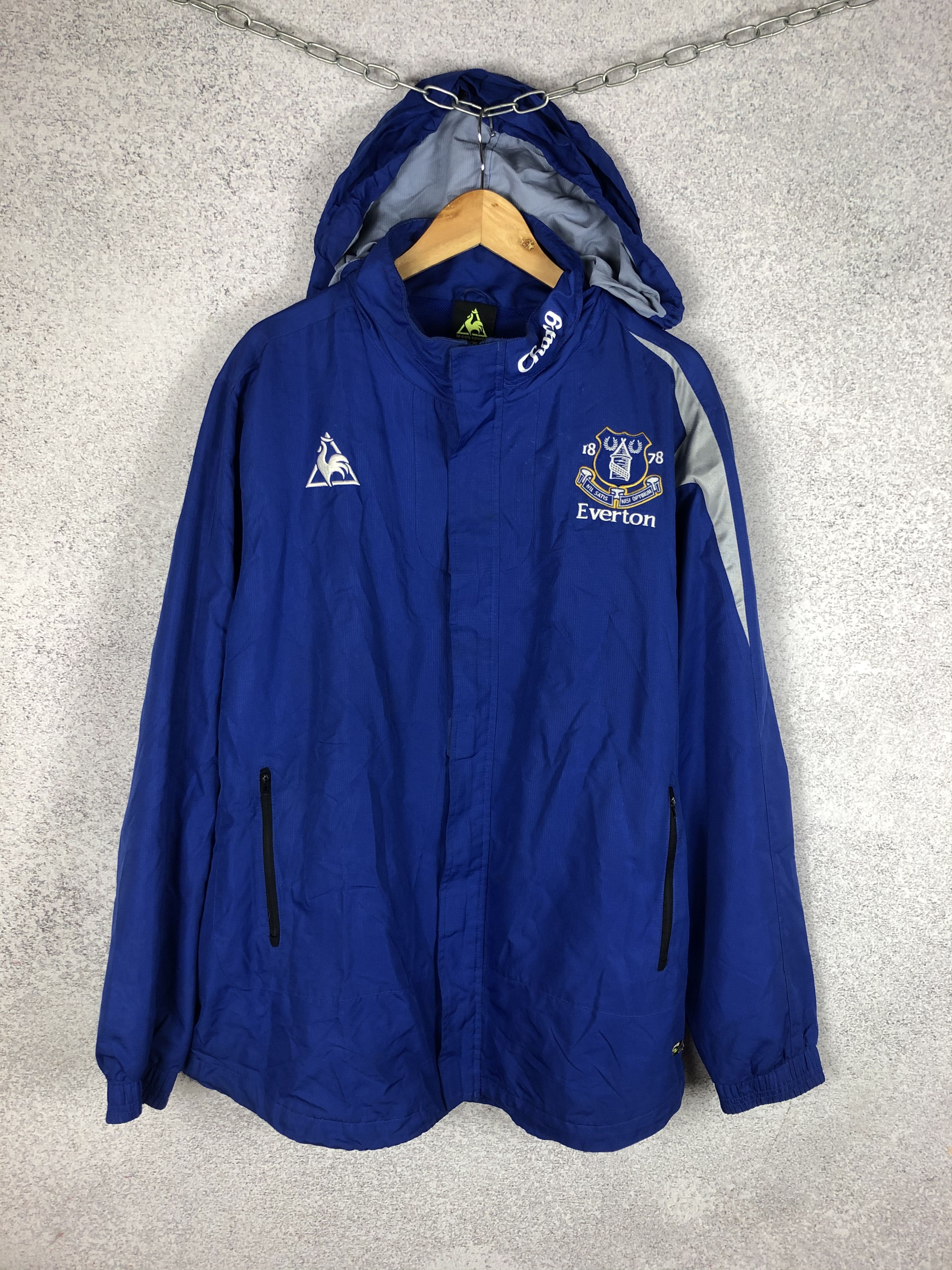 Le Coq Sportif Vintage Everton Le Coq Sportif Soccer Jacket Football Kit Size US XL / EU 56 / 4 - 1 Thumbnail