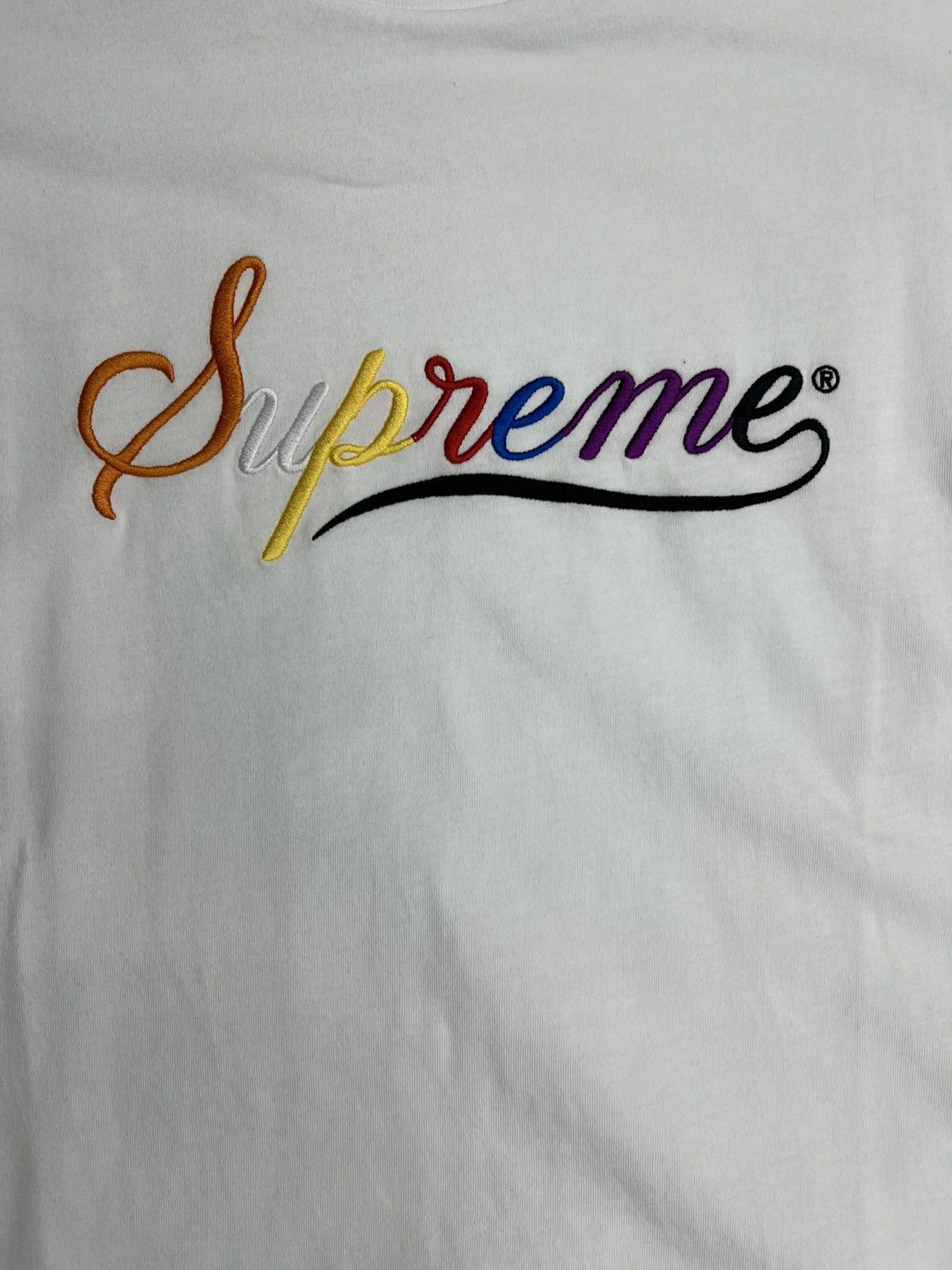 Supreme Supreme Cursive T-Shirt Size US S / EU 44-46 / 1 - 2 Thumbnail