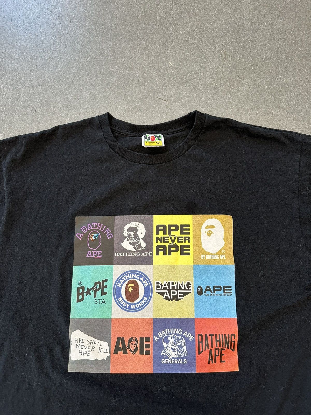 Bape Bape By A Bathing Ape Multi Logo Store Tee 3XL Size US XXL / EU 58 / 5 - 2 Thumbnail