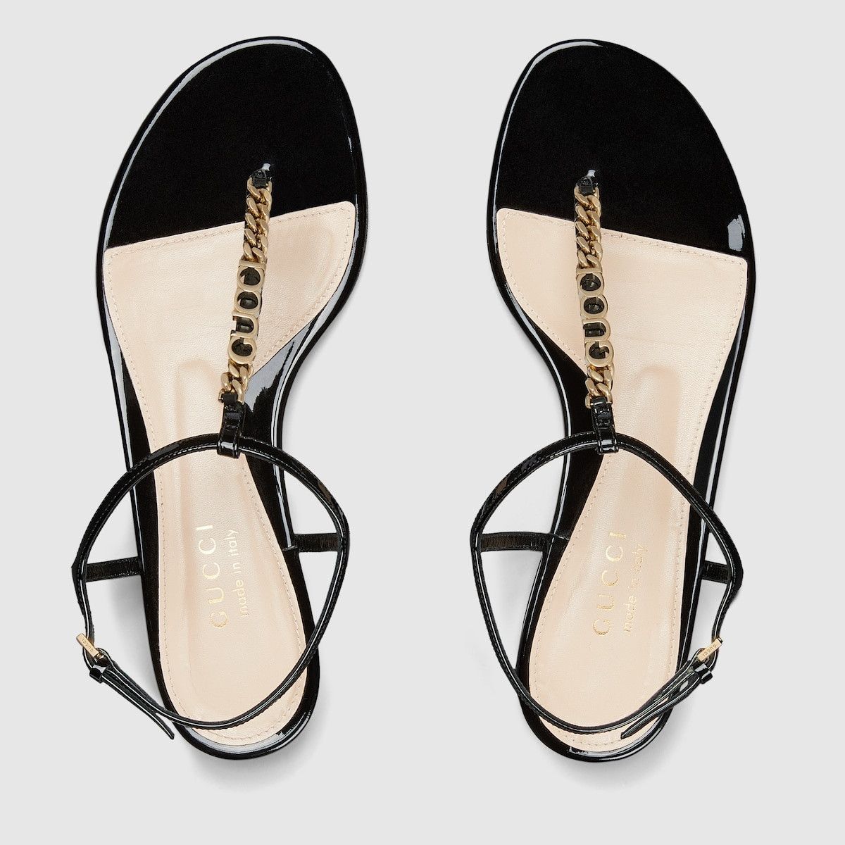 Gucci oc11z1025 Signoria Thong Sandals in Black Size US 8.5 / IT 38.5 - 5 Thumbnail