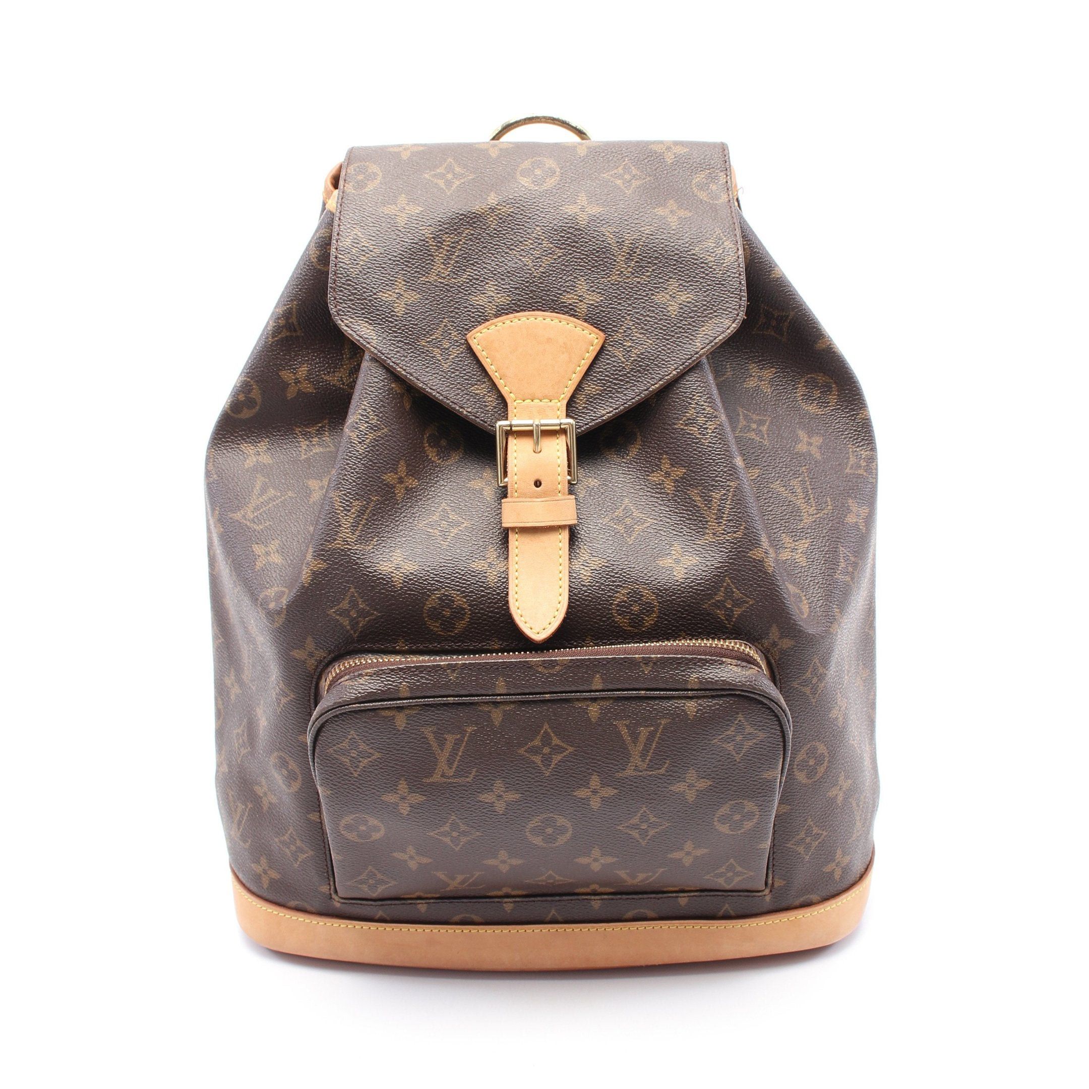 Louis Vuitton Louis Vuitton Montsouris Gm Monogram Backpack Rucksack Leather Brown Size ONE SIZE - 1 Thumbnail