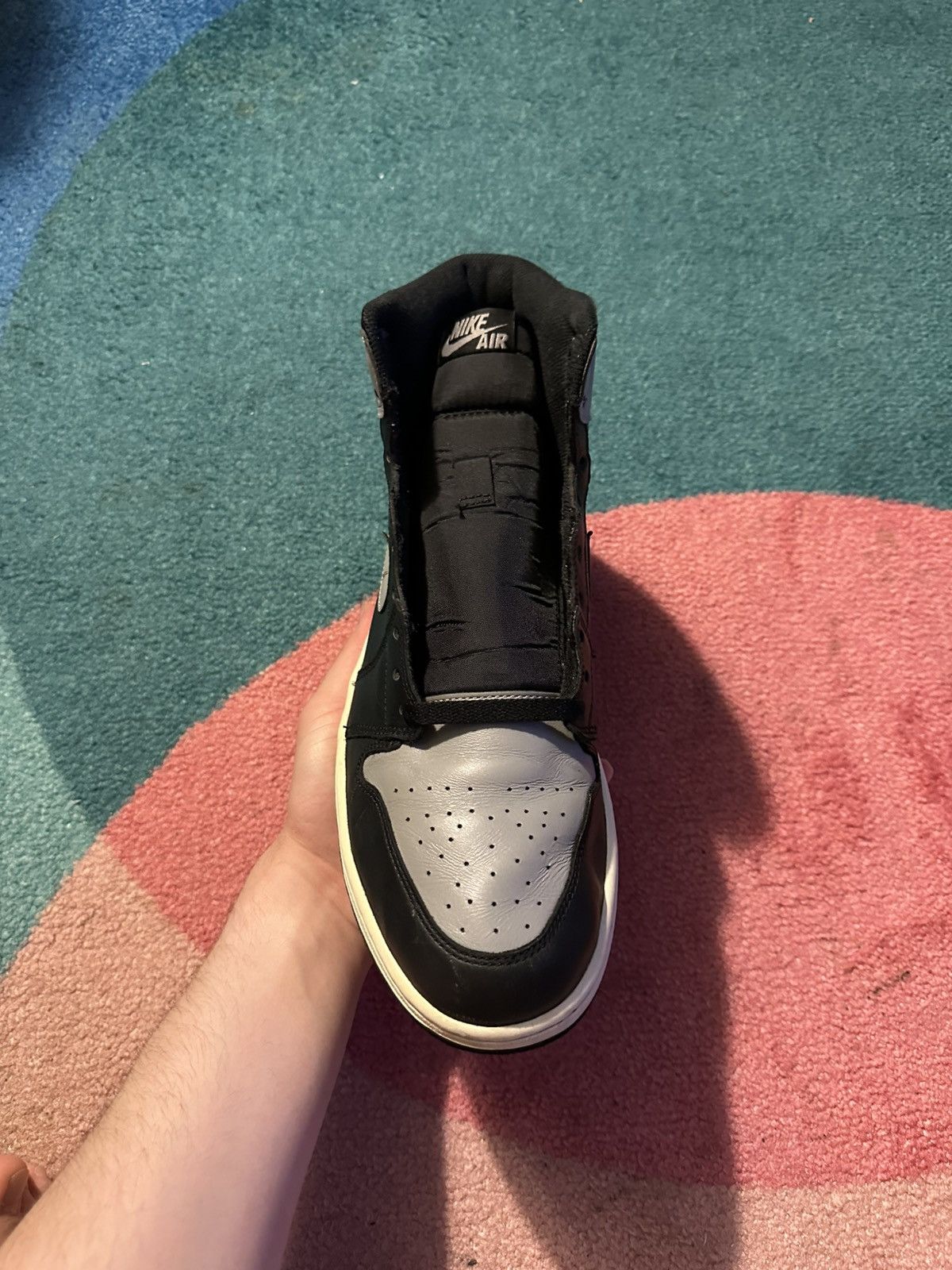Jordan Brand Air Jordan 1 Retro High OG Shadow 2013 Size US 12 / EU 45 - 3 Thumbnail