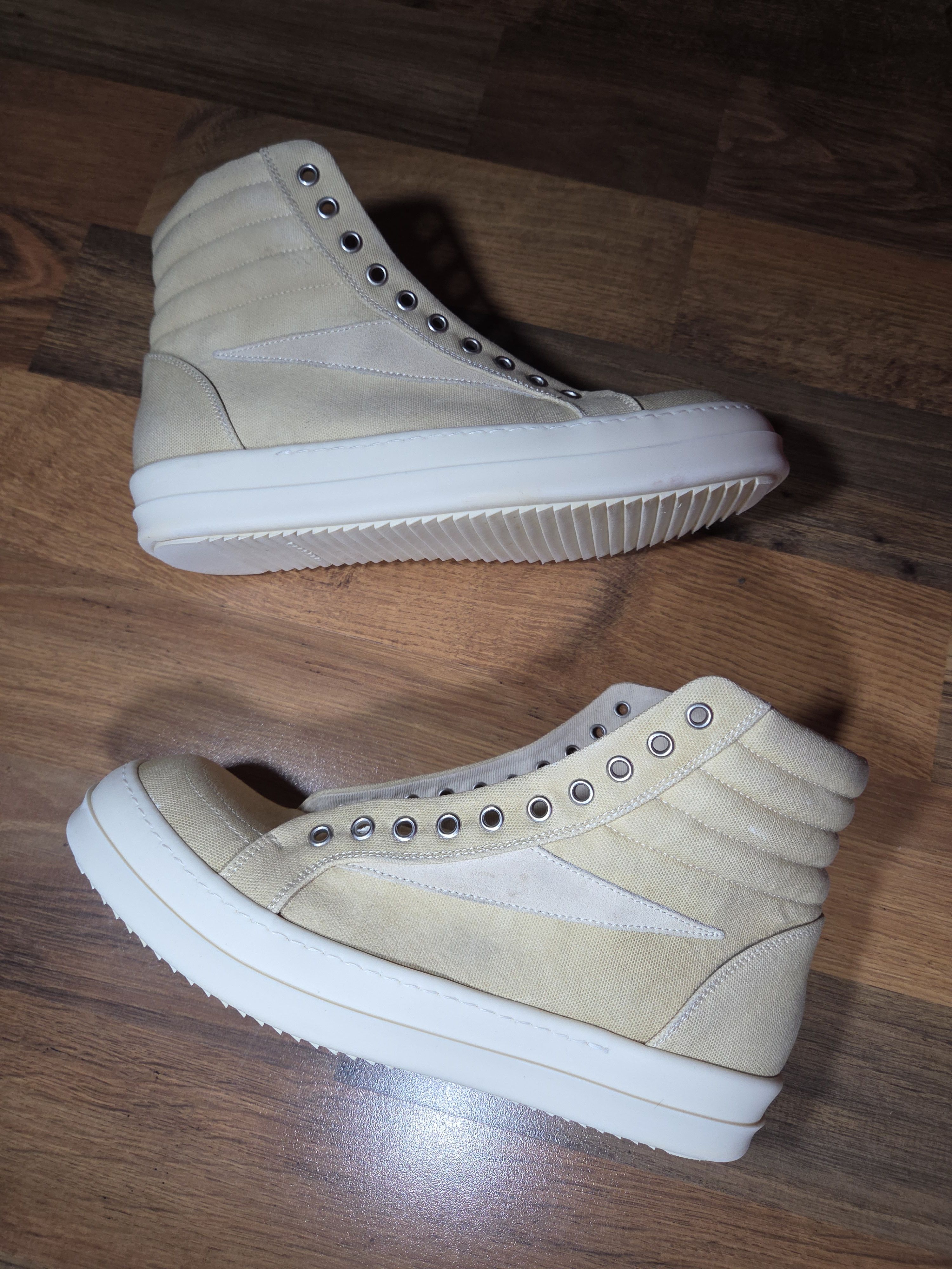 Rick Owens Drkshdw Rick Owens DRKSHDW Vans Hollywood Vintage High Sneakers Size US 9 / EU 42 - 3 Thumbnail