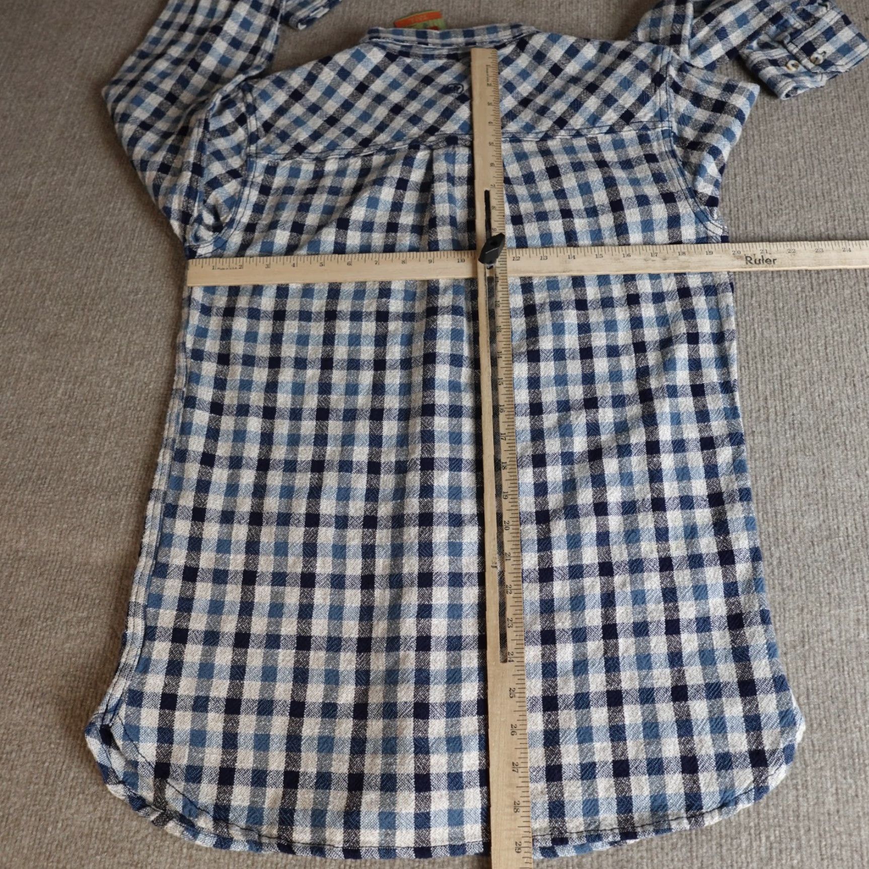 FatFace Fat Face Mens Shirt Small Tall Blue Plaid Flannel Buxley Check NEW Size US S / EU 44-46 / 1 - 6 Thumbnail