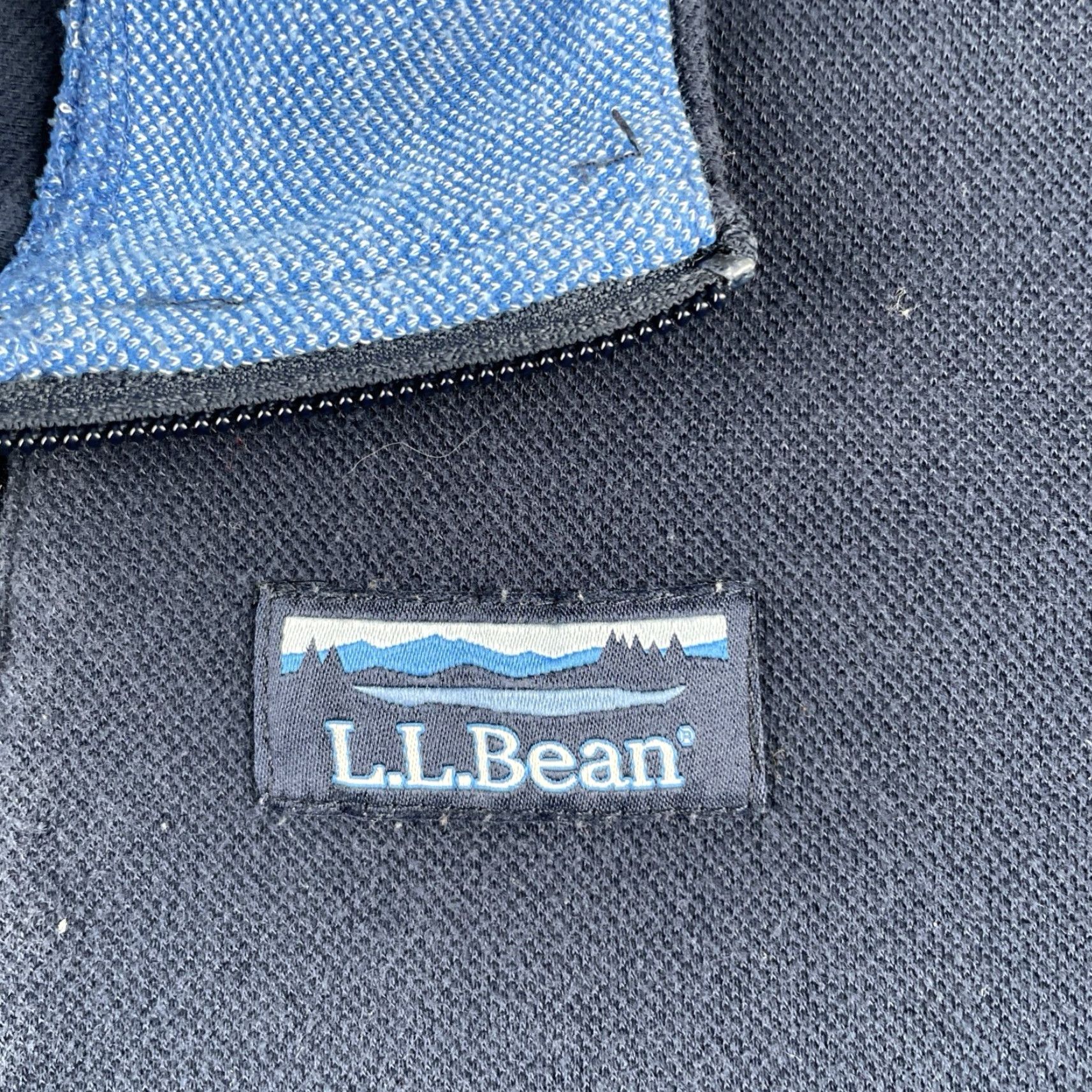 Vintage VINTAGE L.L.Bean Traditional Fit Men’s 3XL Navy Blue Full Zip Collared Sweatshirt Size US XXL / EU 58 / 5 - 3 Thumbnail