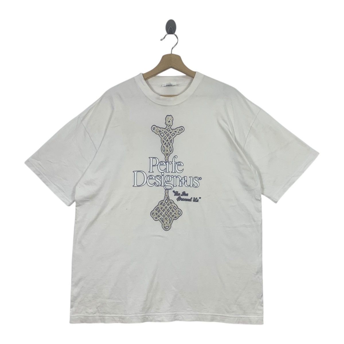 Vintage Vintage PERFE DESIGNUS NEW YORK The Sea Tee Shirt Top Size US L / EU 52-54 / 3 - 1 Thumbnail