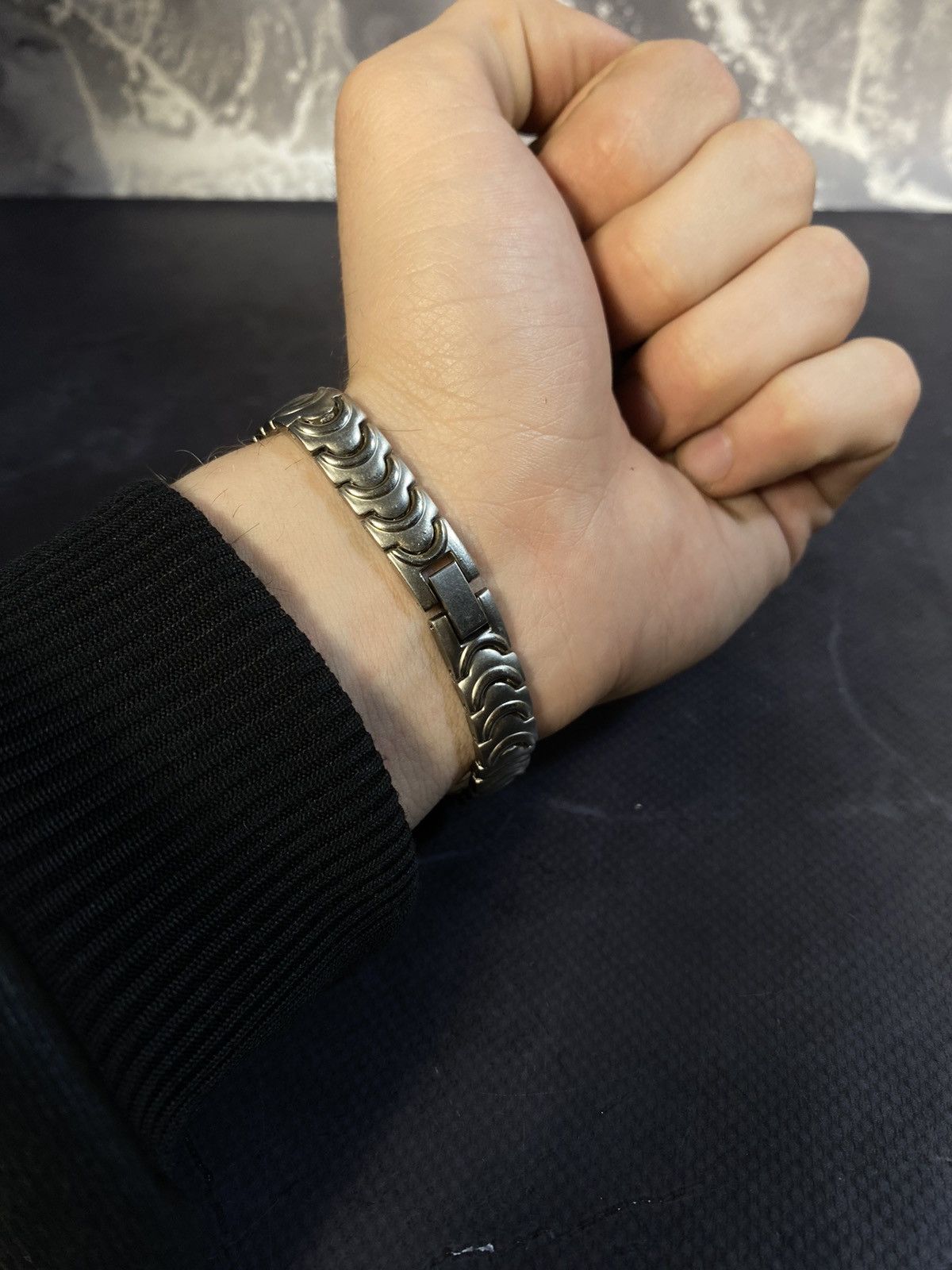 Jewelry × Vintage Sleek Quartz Steel Bangle Watch Japanese Brand Size ONE SIZE - 4 Thumbnail