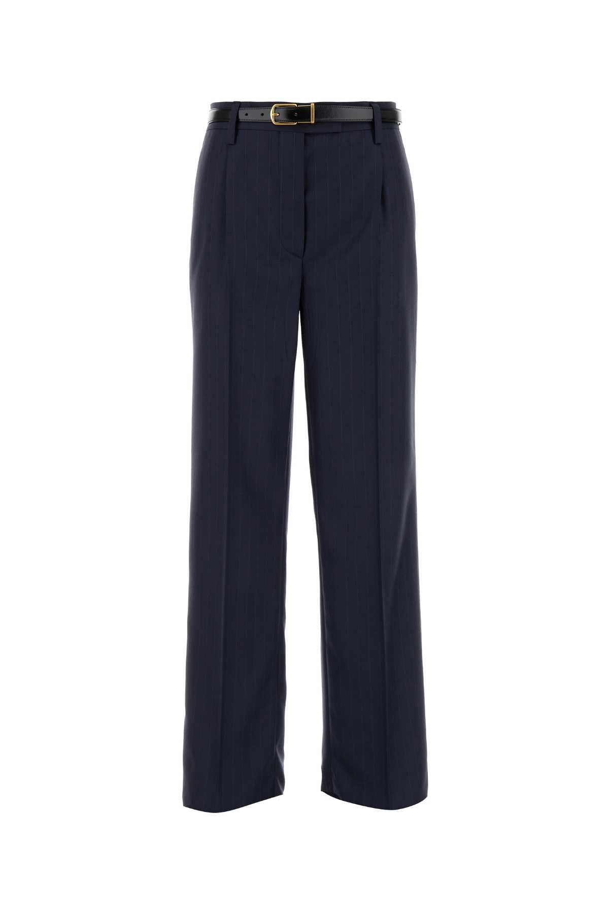 Prada Embroidered Wool Pant Size 26" / US 2 / IT 38 - 1 Thumbnail
