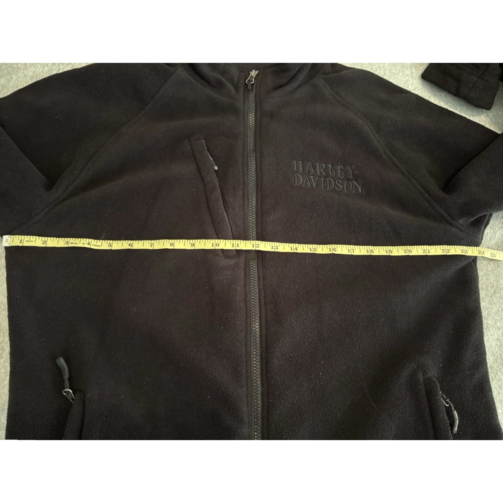 Harley Davidson Harley-Davidson Shirt Jacket Mens Large Tall Fleece Full Zip Black Skull Motorcycle Outdoor Size US L / EU 52-54 / 3 - 6 Thumbnail
