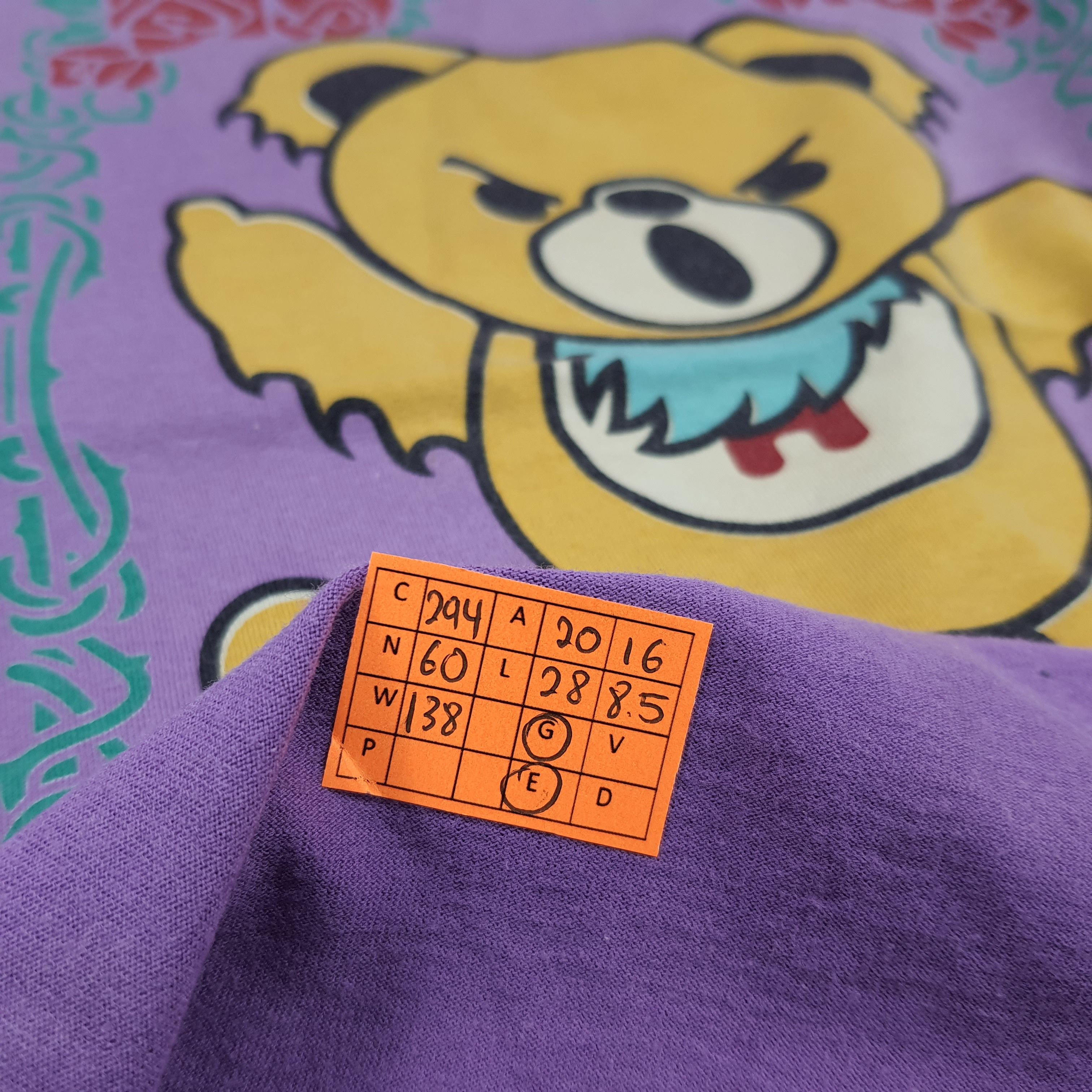 Hysteric Glamour Vintage Hysteric Glamour Bear Graphic Tee C294N60 Size US M / EU 48-50 / 2 - 9 Thumbnail