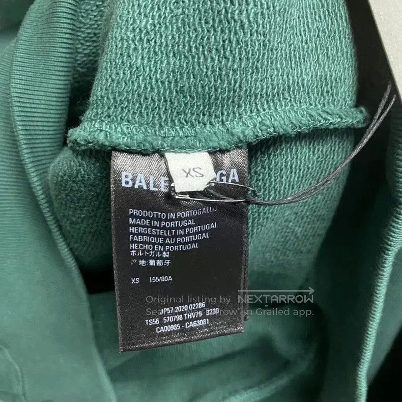 Balenciaga Balenciaga Green Logo Print Hoodie. Size US XS / EU 42 / 0 - 4 Thumbnail
