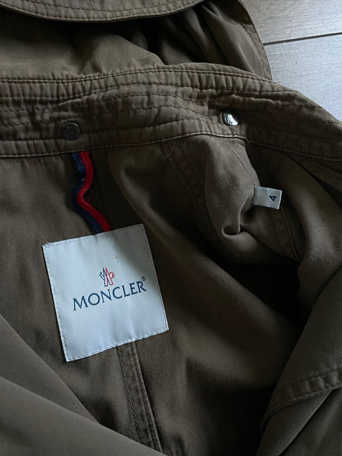 Moncler Moncler Womens Tariec Cotton Military Olive Parka Jacket Size L / US 10 / IT 46 - 15 Thumbnail