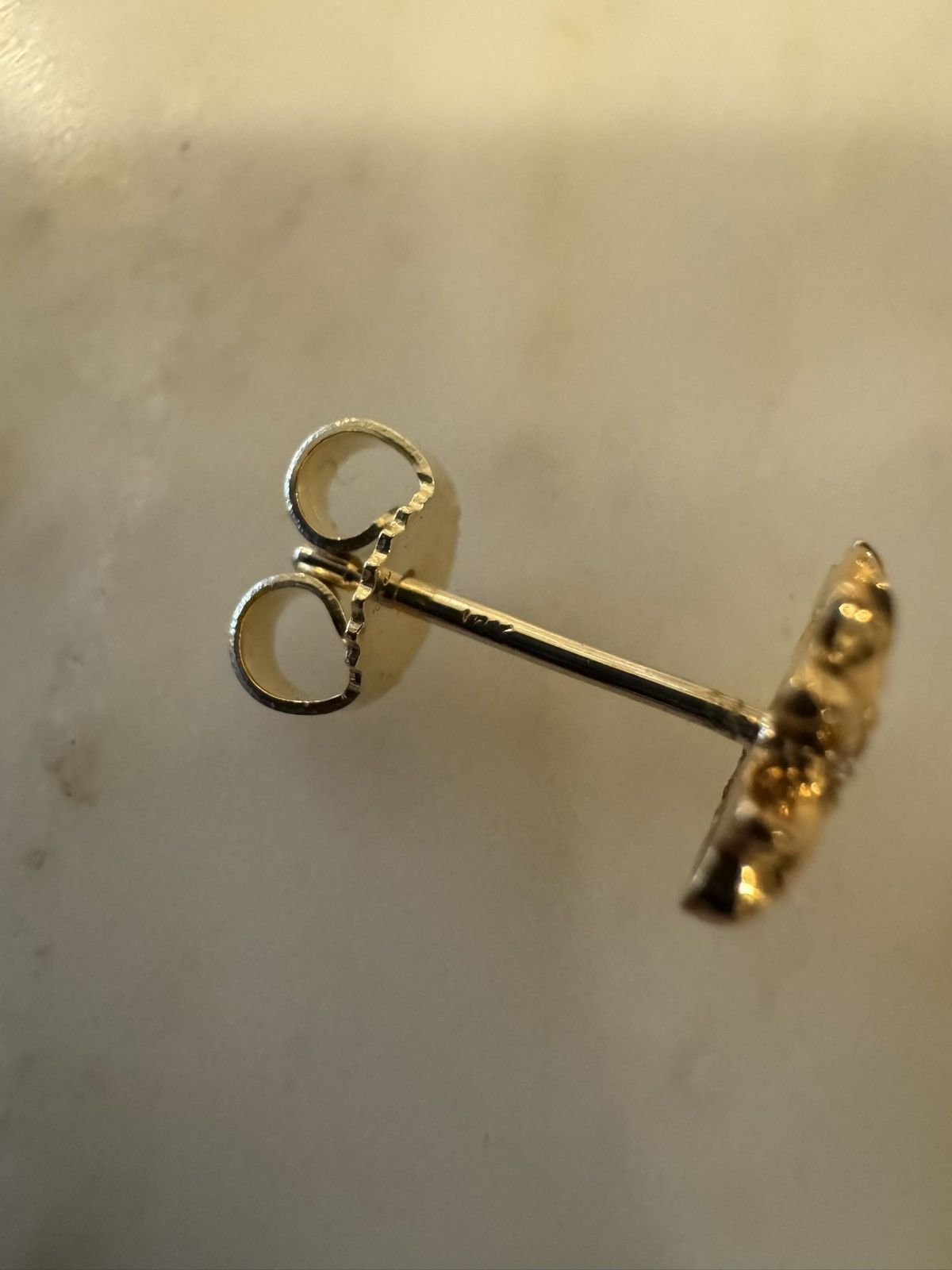 Chrome Hearts Chrome Hearts 22k Yellow Gold Diamond Plus Stud Earring Size ONE SIZE - 5 Thumbnail