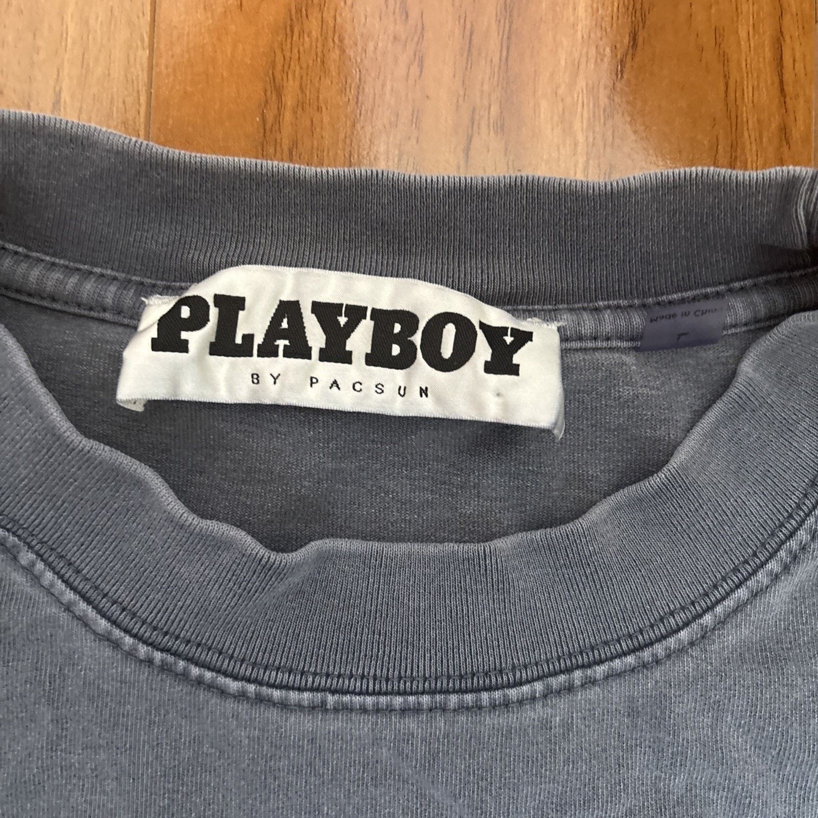 Playboy Playboy T-Shirt Color Blue Size Large Pacsun Size US L / EU 52-54 / 3 - 3 Thumbnail