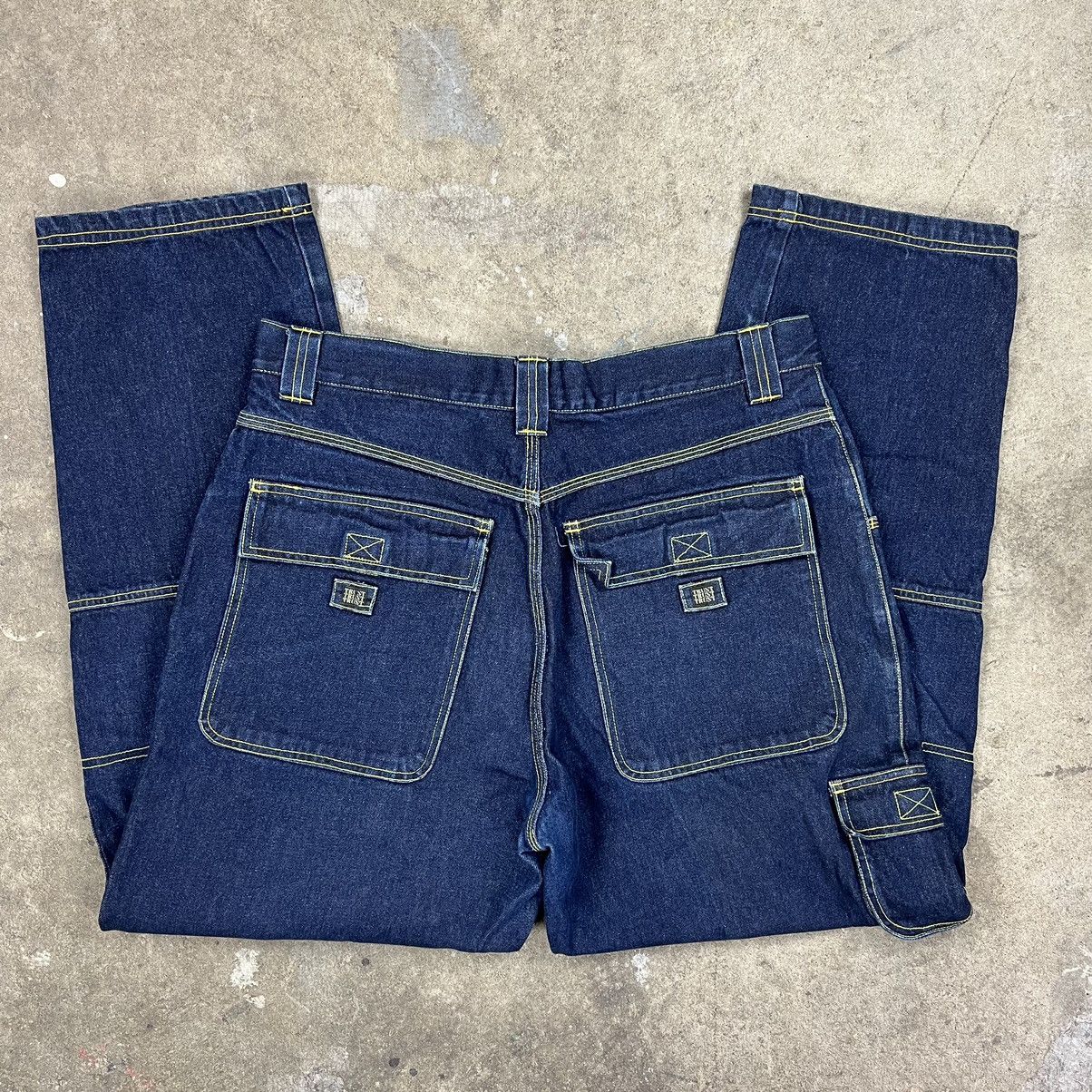 Vintage 90’s Baggy Trust Double Knee Cargo Jeans Size US 38 / EU 54 - 3 Thumbnail