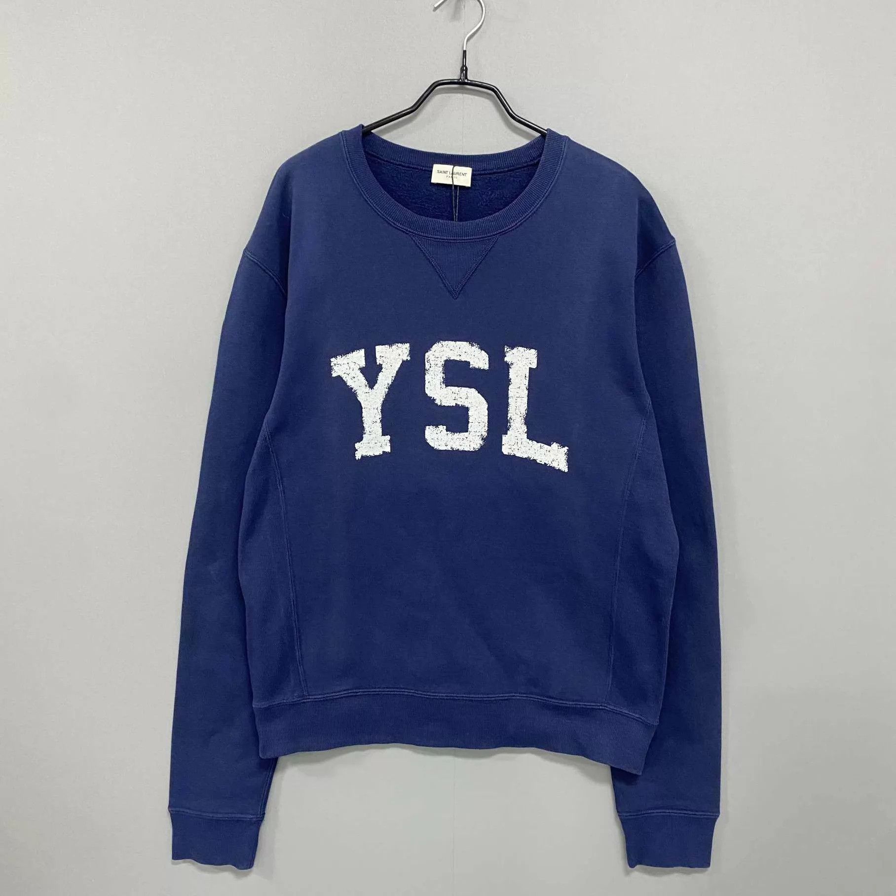 Saint Laurent Paris Saint Laurent blue letter logo hoodie S 95 new Size US S / EU 44-46 / 1 - 1 Thumbnail