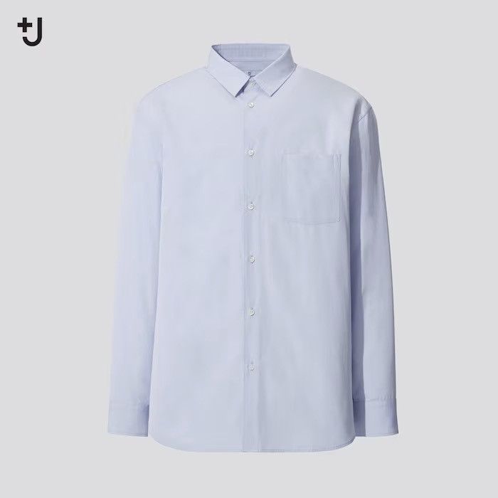Jil Sander × Uniqlo UNIQLO +J Supima Cotton Regular Fit Shirt Button Down / Med Size US S / EU 44-46 / 1 - 1 Thumbnail