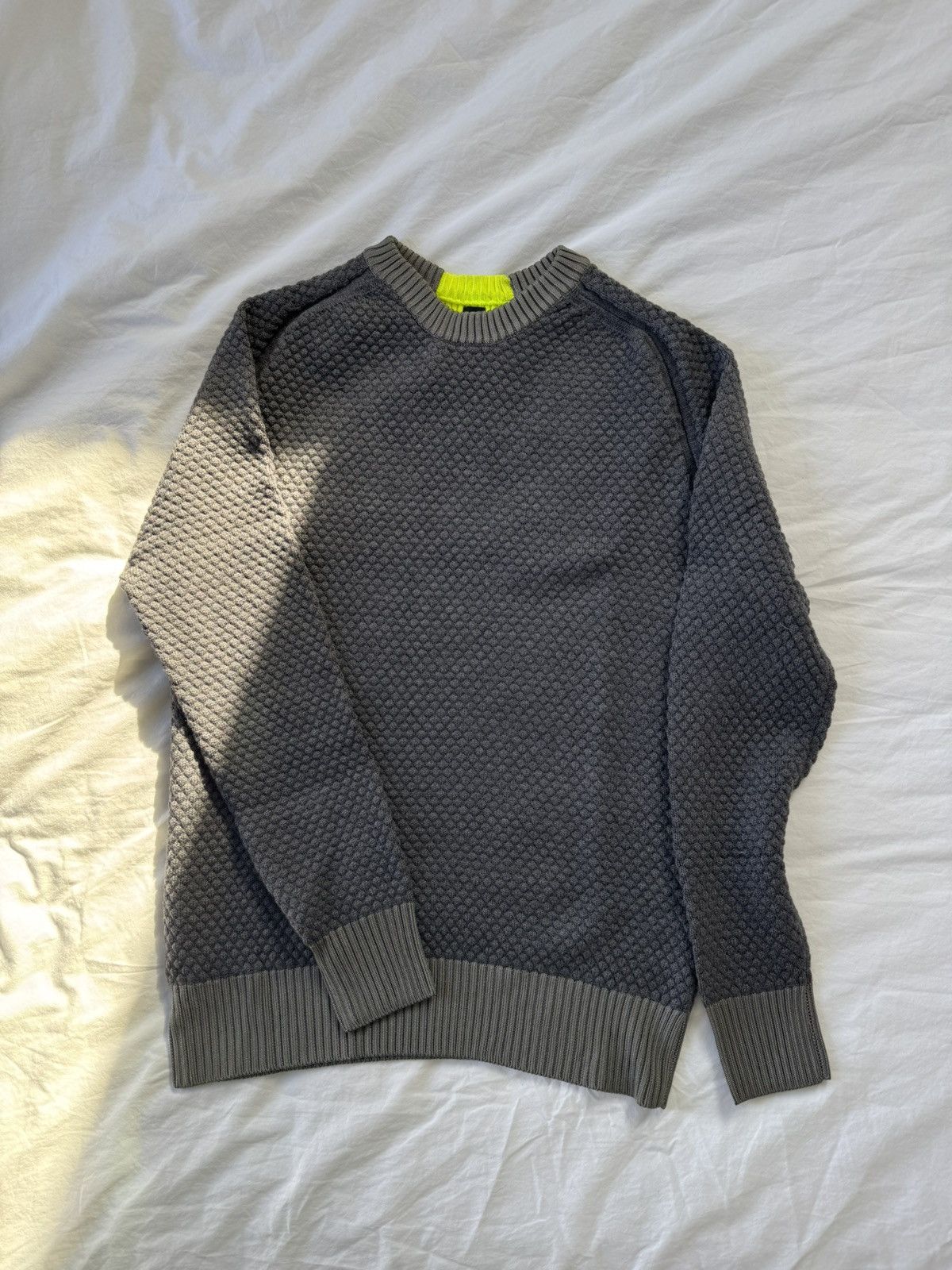 OAMC Knit sweater with neon stripe Size US M / EU 48-50 / 2 - 1 Thumbnail