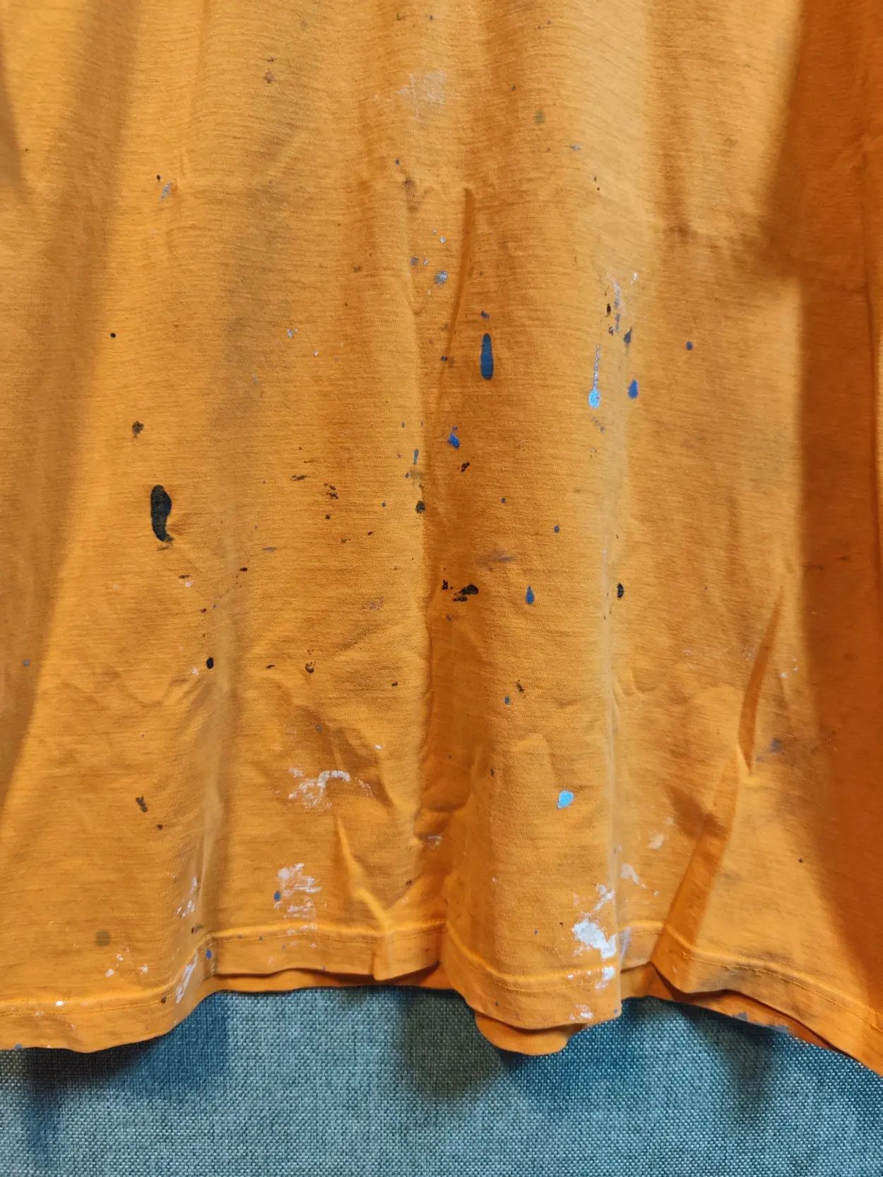 Stussy Vintage 90s Stussy "Knowledge is King" Paint Splatter Tee Size US L / EU 52-54 / 3 - 7 Thumbnail