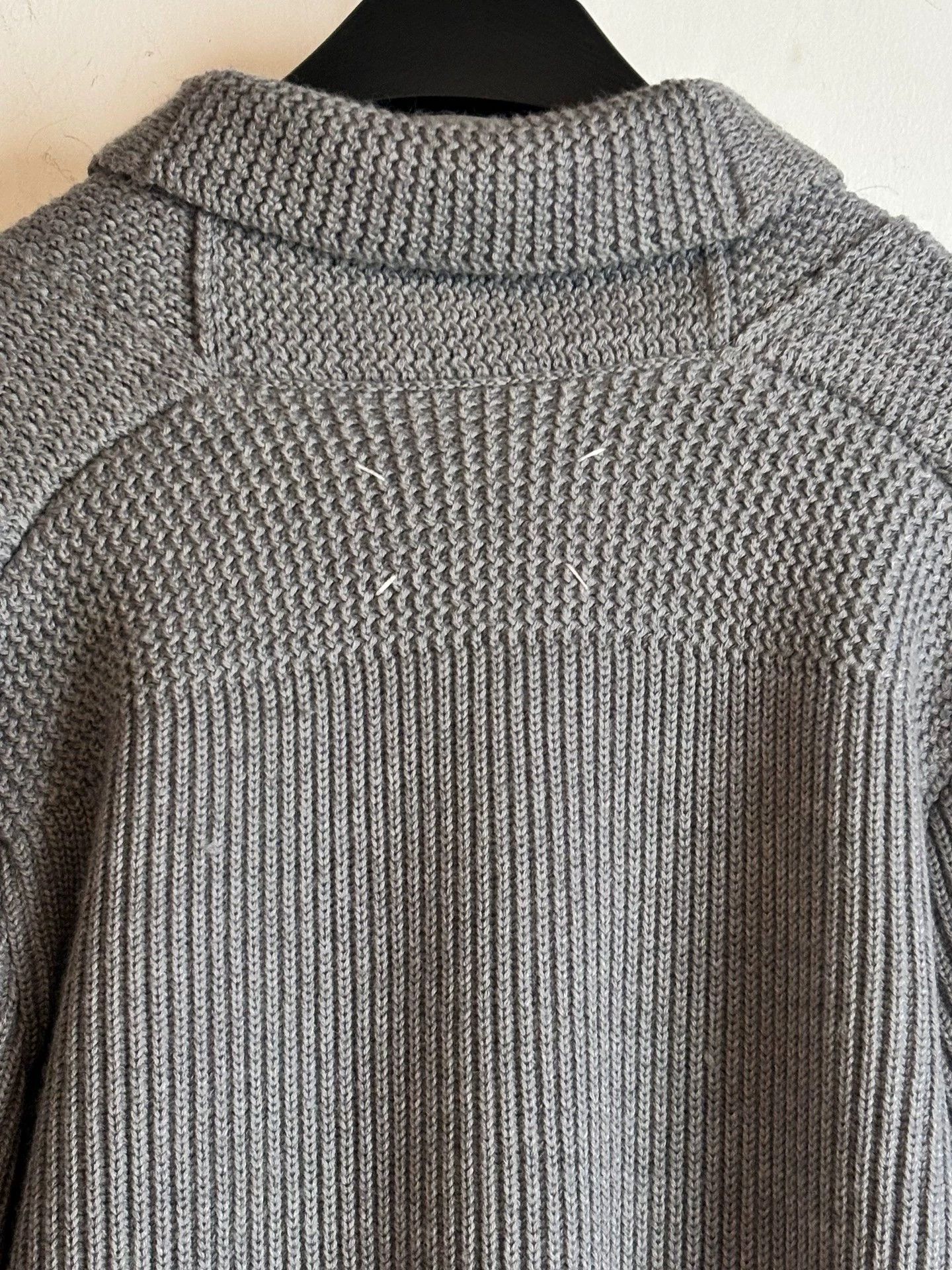 Maison Margiela MM AW2002 10 Men's HD Heavyweight Grandad-Collar Sweater L Size US L / EU 52-54 / 3 - 6 Thumbnail