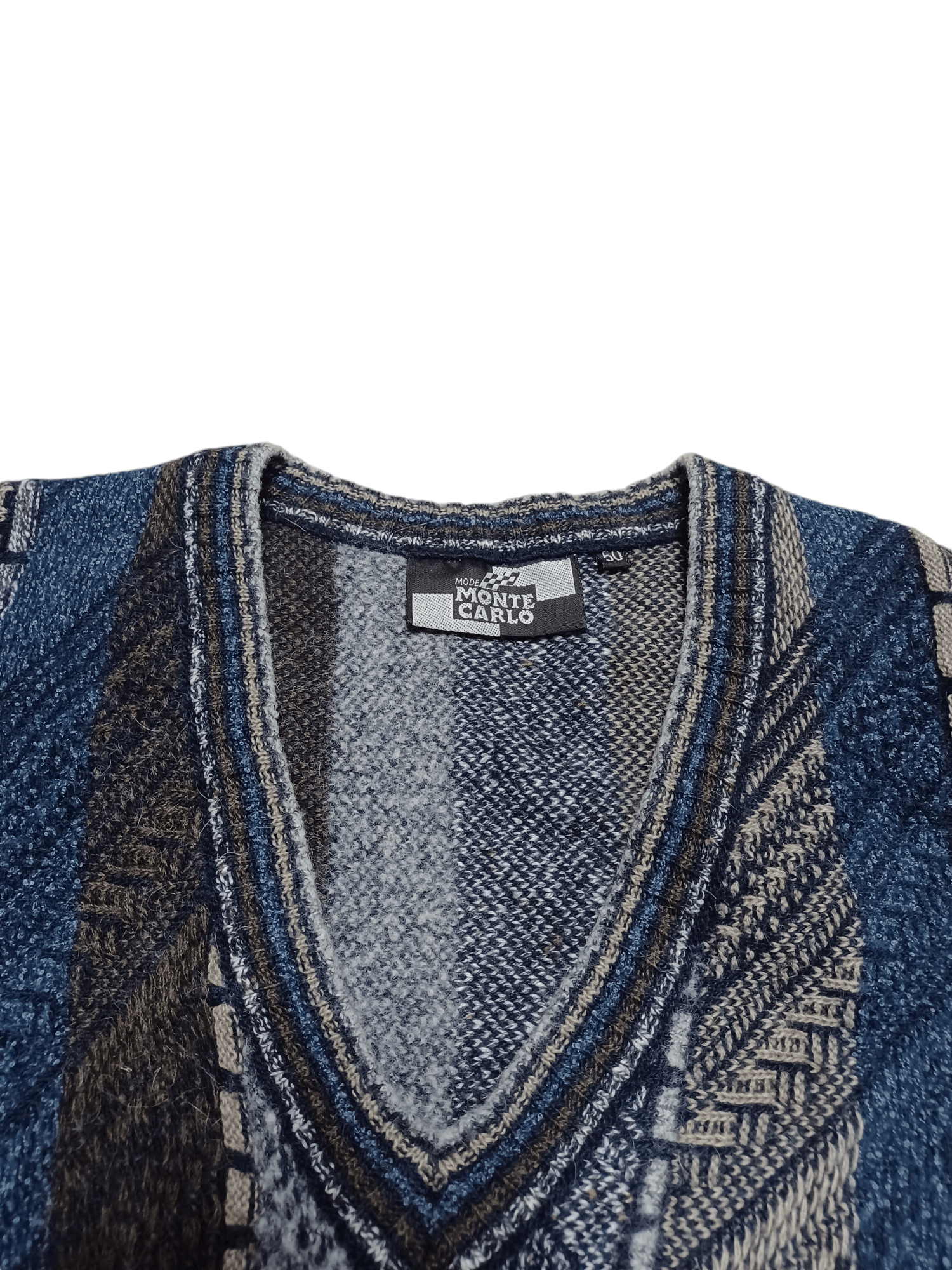 Other MONTE CARLO VINTAGE COOGI STYLE V-NECK MADE IN ITALY SWEATER Size US M / EU 48-50 / 2 - 2 Thumbnail