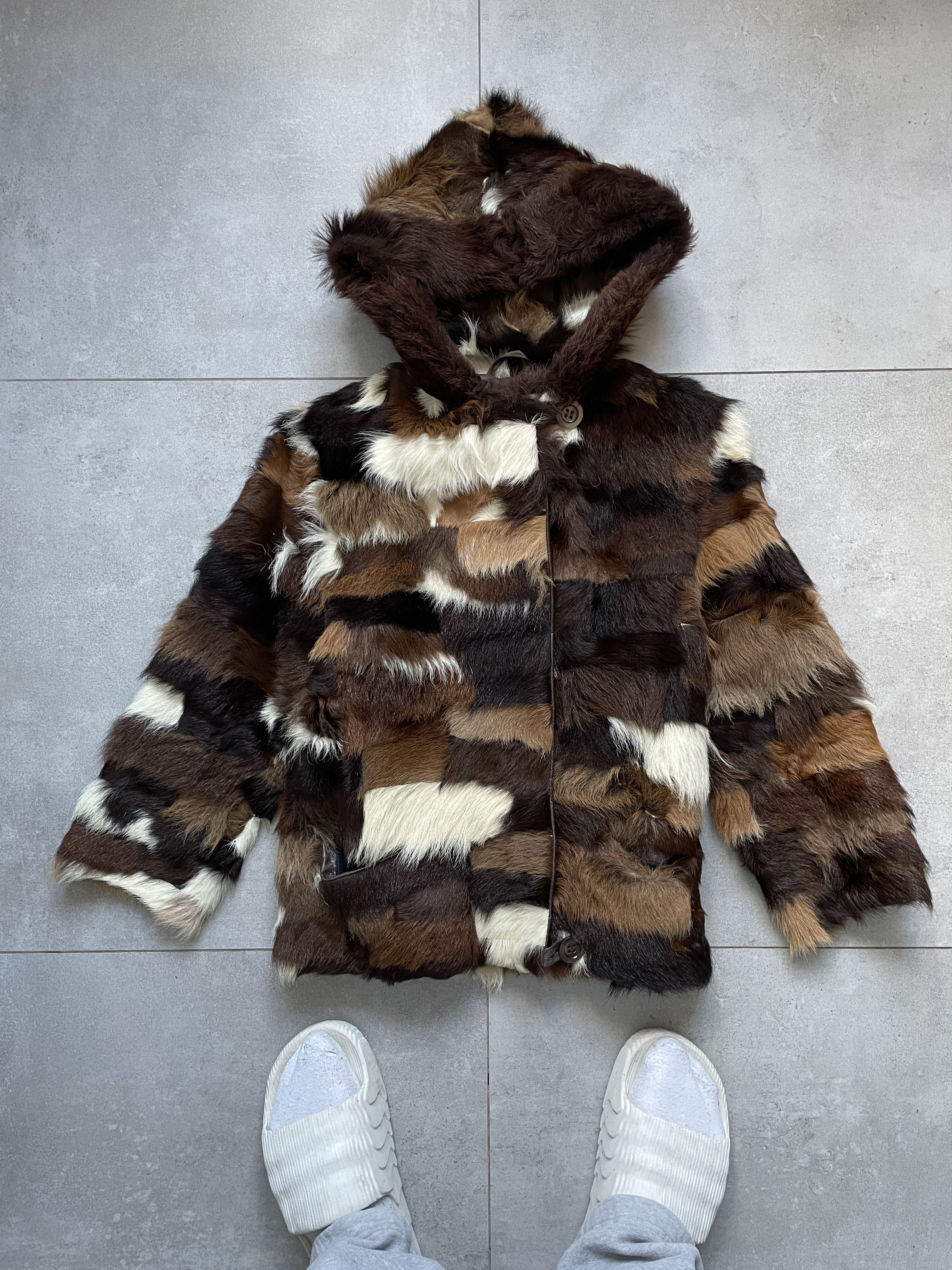 Japanese Brand VITNAGE 90S RICK TYPE PATCHWORK FUR JACKET Size S / US 4 / IT 40 - 3 Thumbnail
