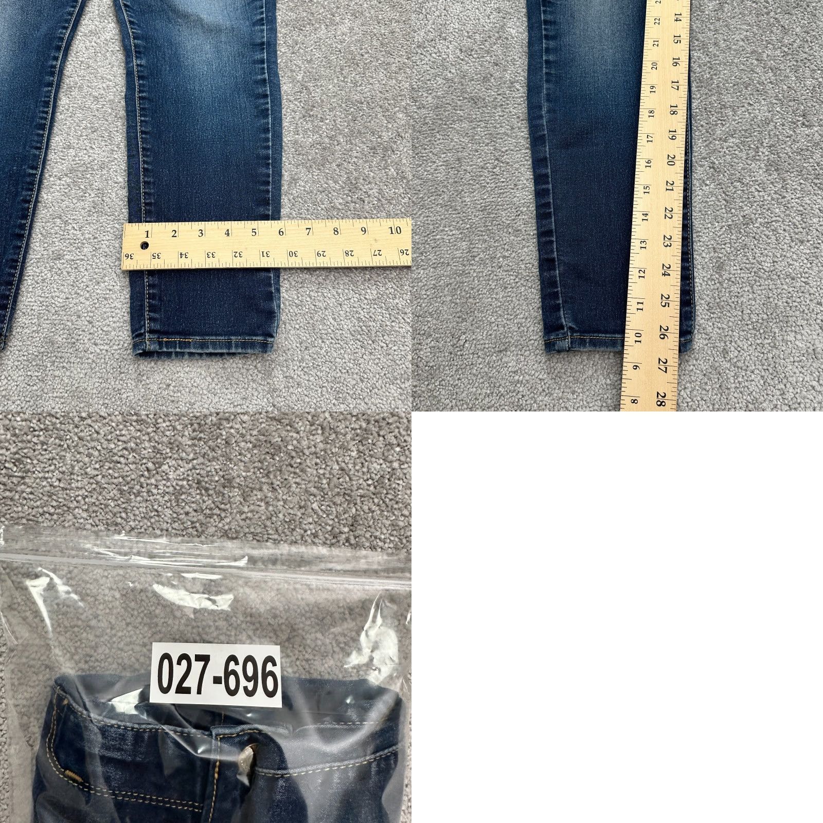 Levi's Levi's Signature Modern Skinny Denim Jeans Womens 4S W27 Blue Mid Rise 28x26.5 Size 27" / US 4 / IT 40 - 9 Thumbnail