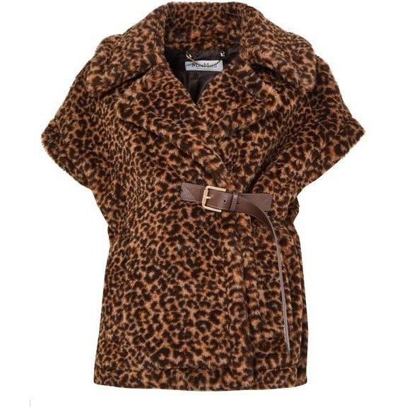 Max Mara MAX MARA Newabavo Teddy Brown Cape Jacket New & Authentic (W Size M / US 6-8 / IT 42-44 - 1 Thumbnail