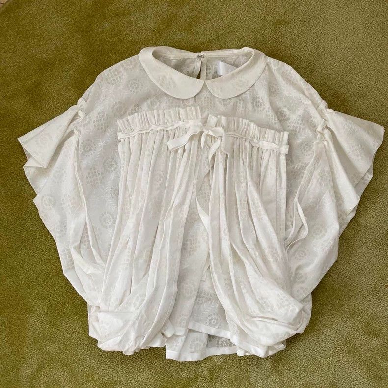 Comme des Garcons Comme Des Garcons Lace Crew Neck Top Size S / US 4 / IT 40 - 1 Thumbnail