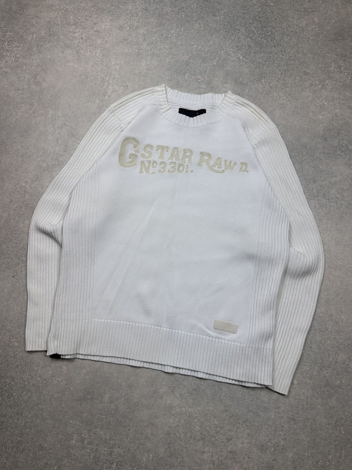 G-Star × Vintage Vintage Sweater G-Star Raw Demim Size US XL / EU 56 / 4 - 2 Thumbnail