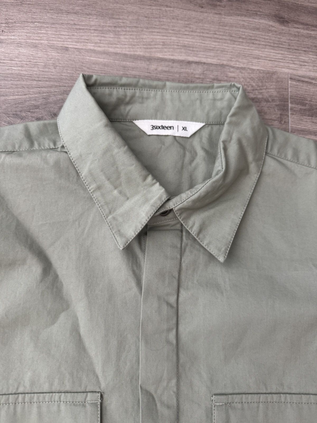 3sixteen Garage Shirt - Seafoam - NEW Size US XL / EU 56 / 4 - 3 Thumbnail