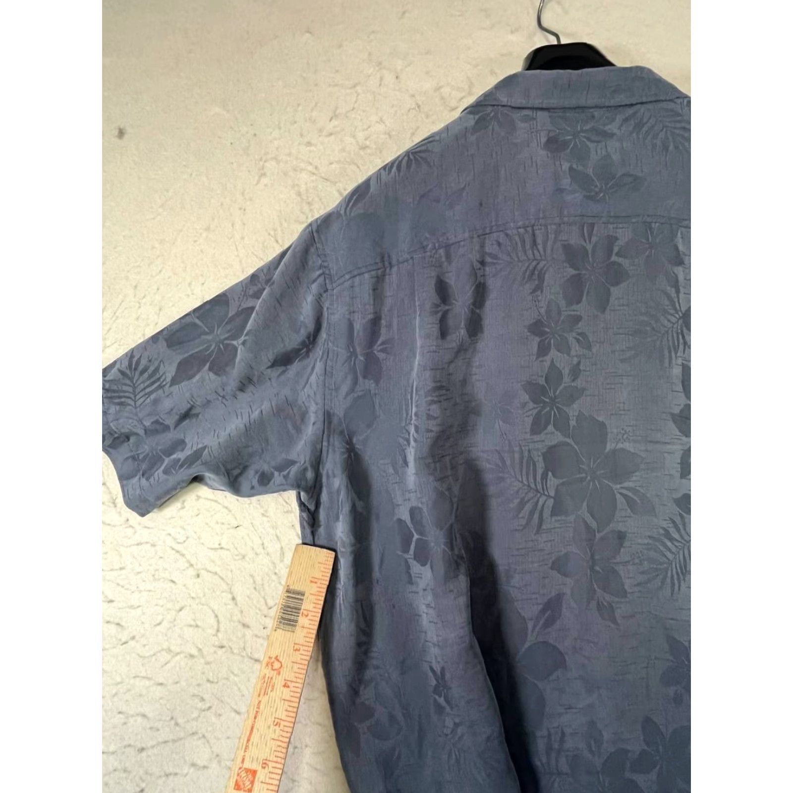 O'Neill Jack O'Neill Shirt Hawaiian Floral Graphic Gray Men's Large Silk Short Sleeve Button-Up Collared Back Graphic Chest Pocket Vintage No? Size US L / EU 52-54 / 3 - 4 Thumbnail