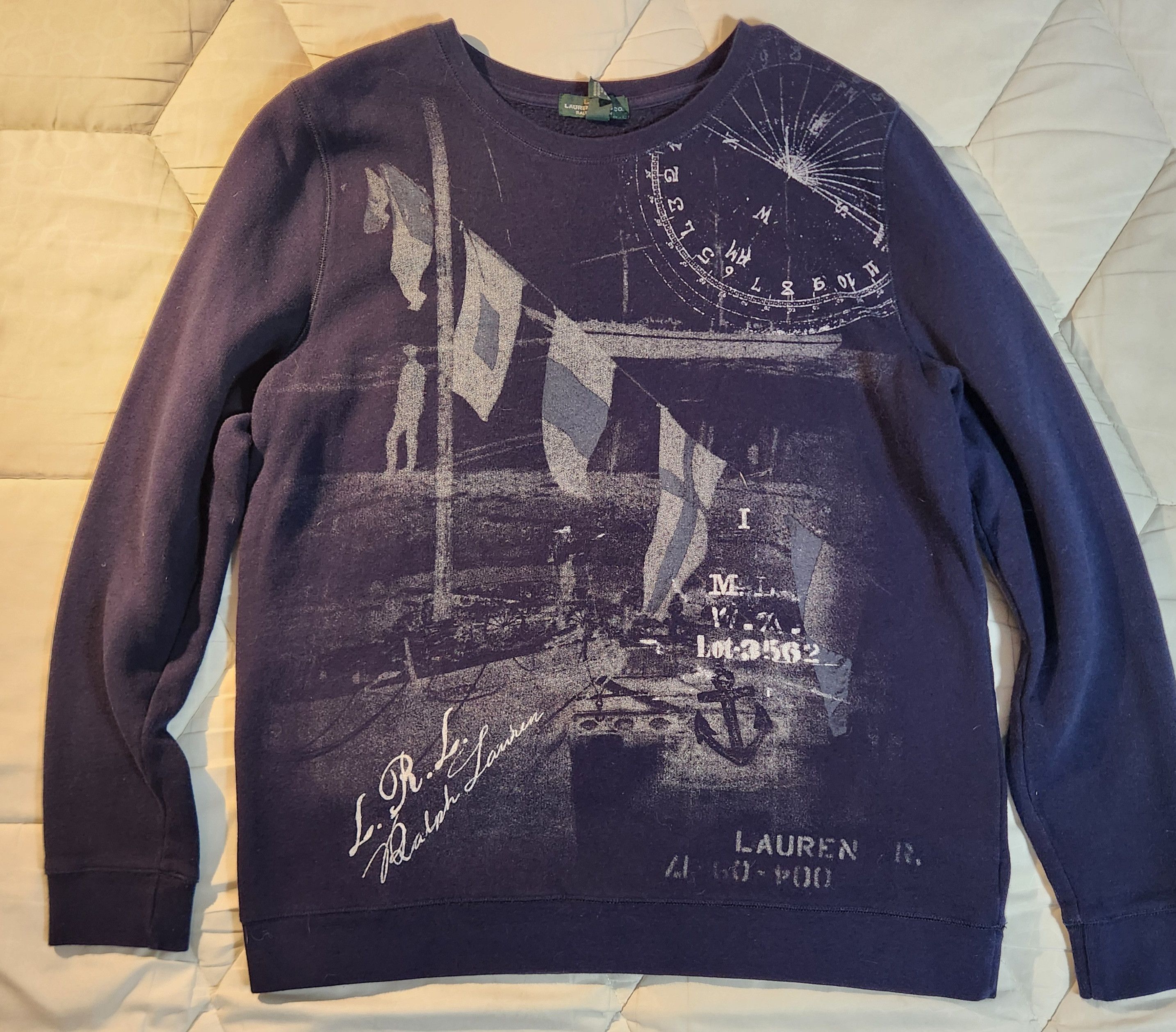 Polo Ralph Lauren Polo Ralph Lauren long sleeve sailing knit shirt size large Size US L / EU 52-54 / 3 - 1 Thumbnail