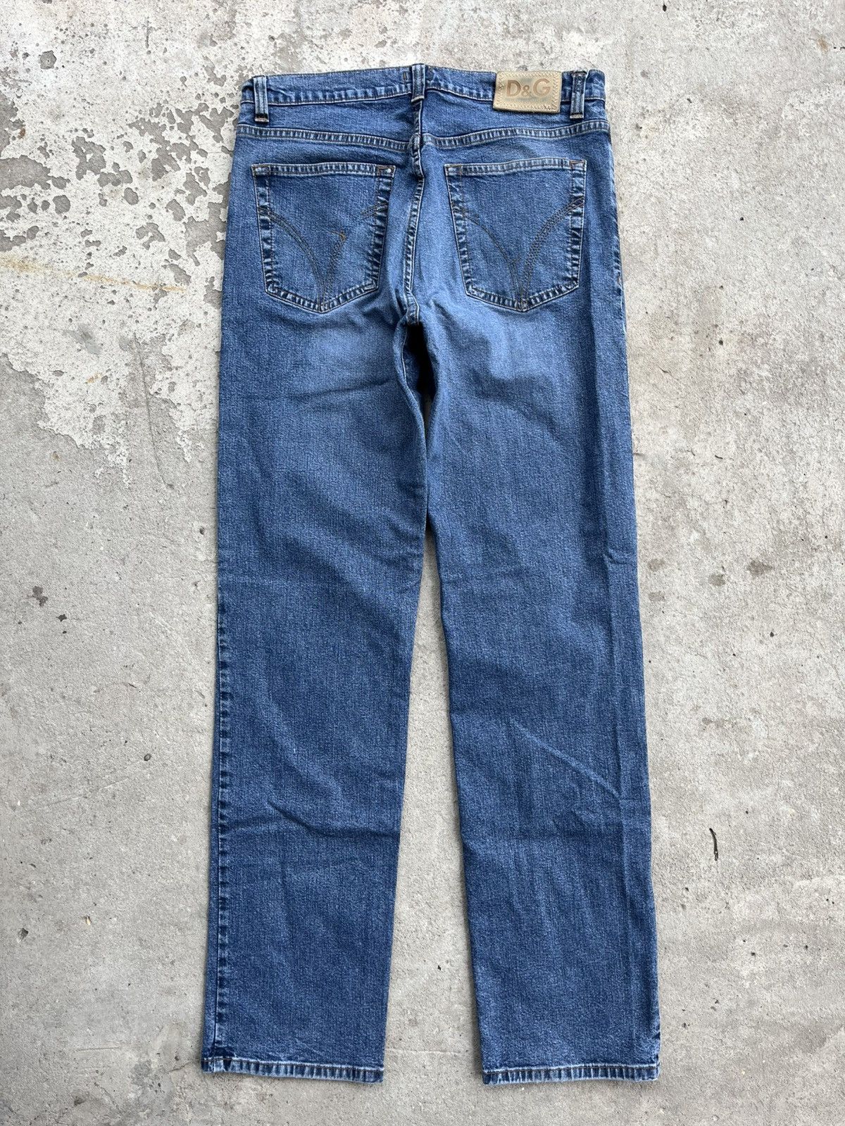 Dolce & Gabbana × Japanese Brand D&G Vintage Dolce & Gabbana Distressed Denim Straight Jeans Size US 32 / EU 48 - 1 Thumbnail