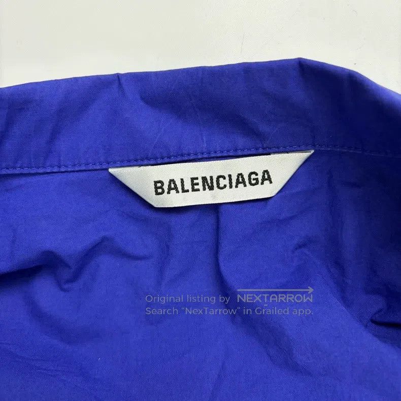 Balenciaga Balenciaga Letter Embroidered Pure Cotton Long Sleeve Shir Size XS / US 0-2 / IT 36-38 - 3 Thumbnail